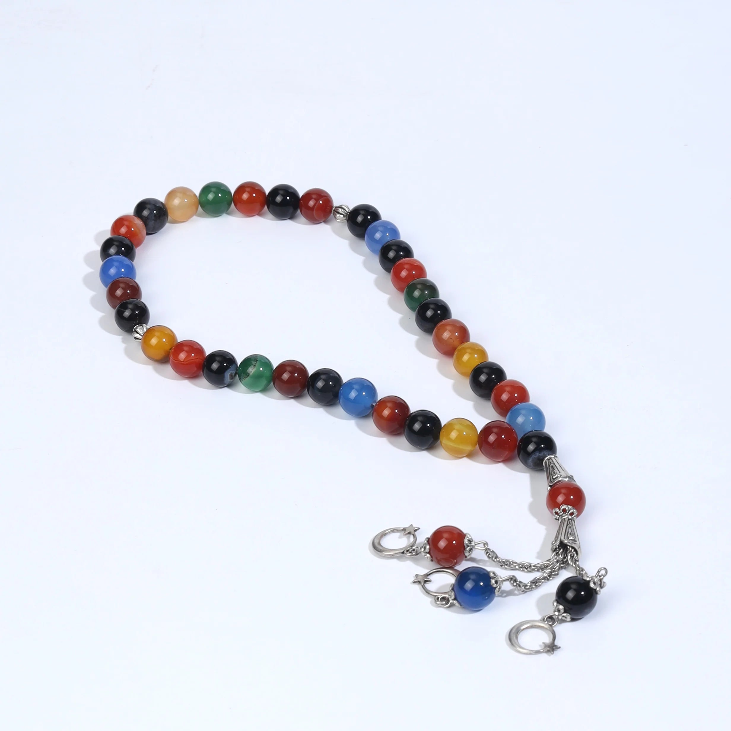 Multi Aqeeq Stone Tasbih 33 Beads