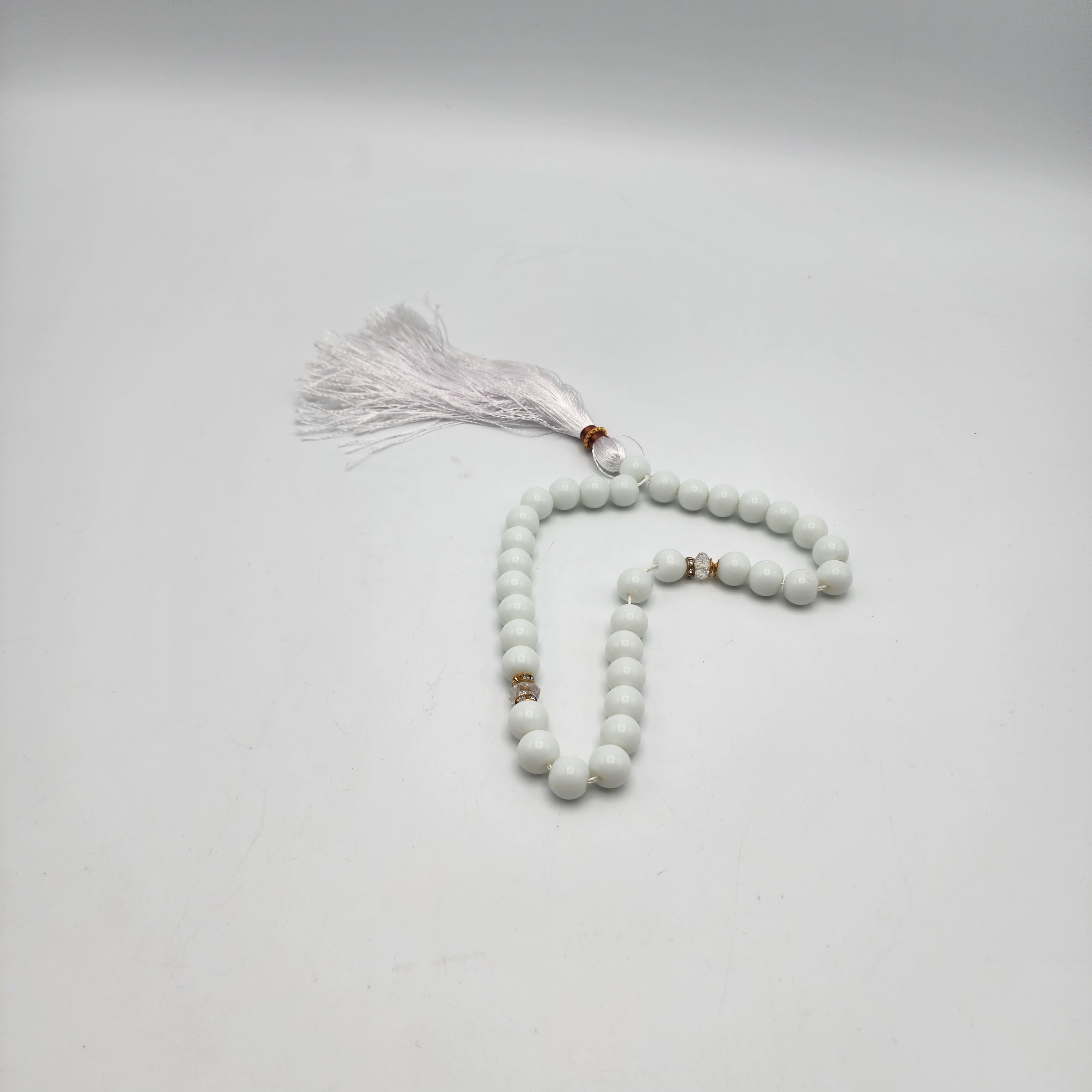 White Marble Tasbeeh 33 Beads 12 pc
