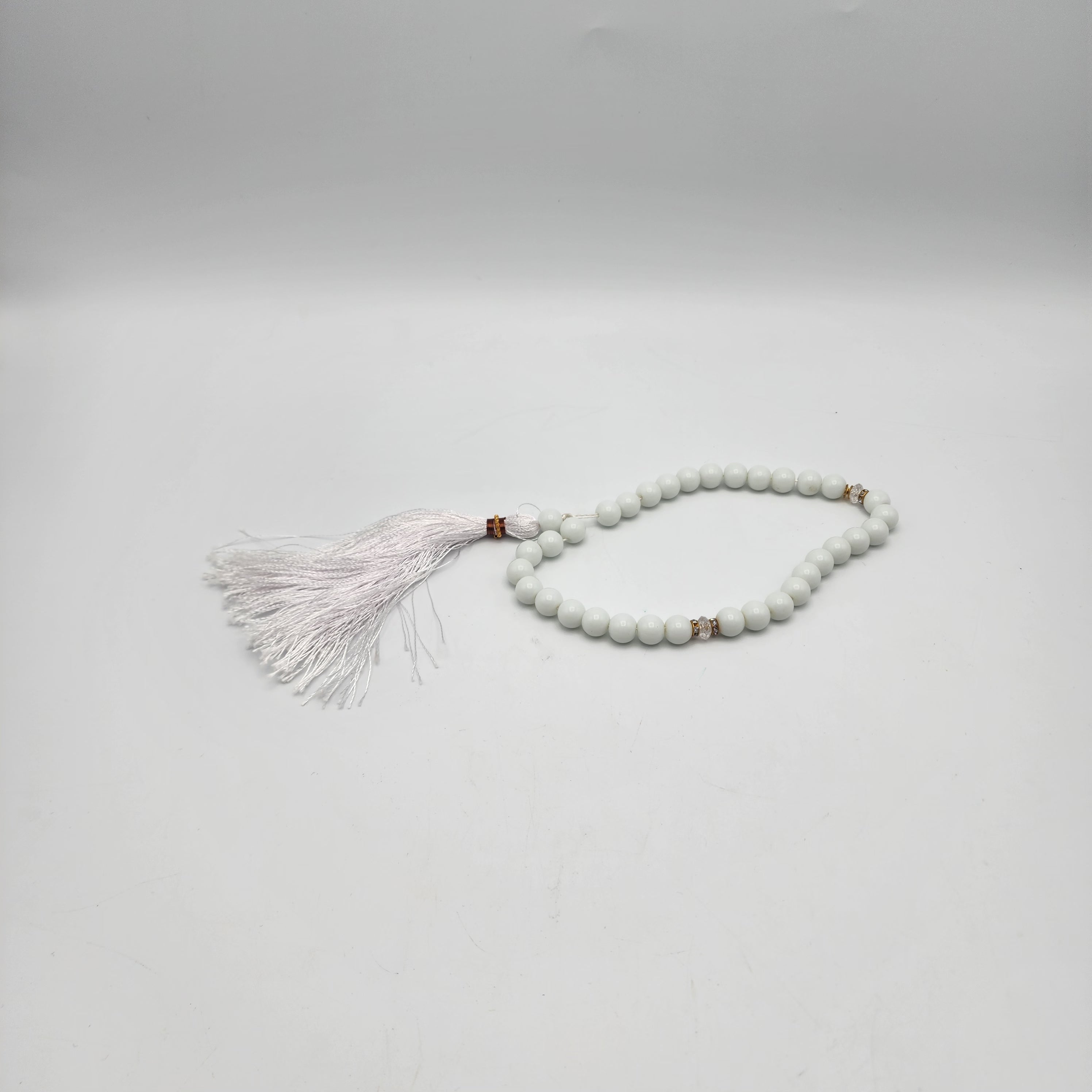 White Marble Tasbeeh 33 Beads 12 pc