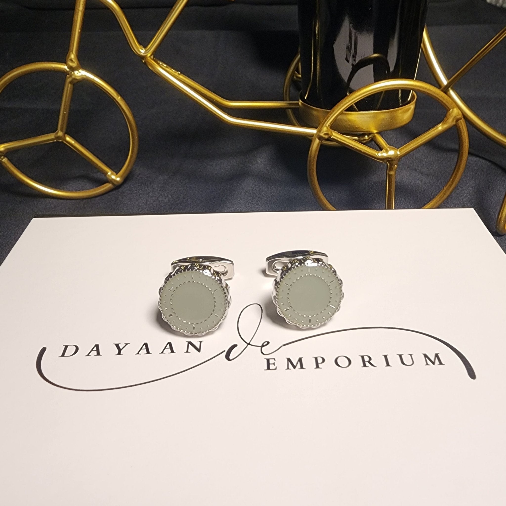 Premium Quality Cufflinks for Men C - 45 - Dayaan Emporium