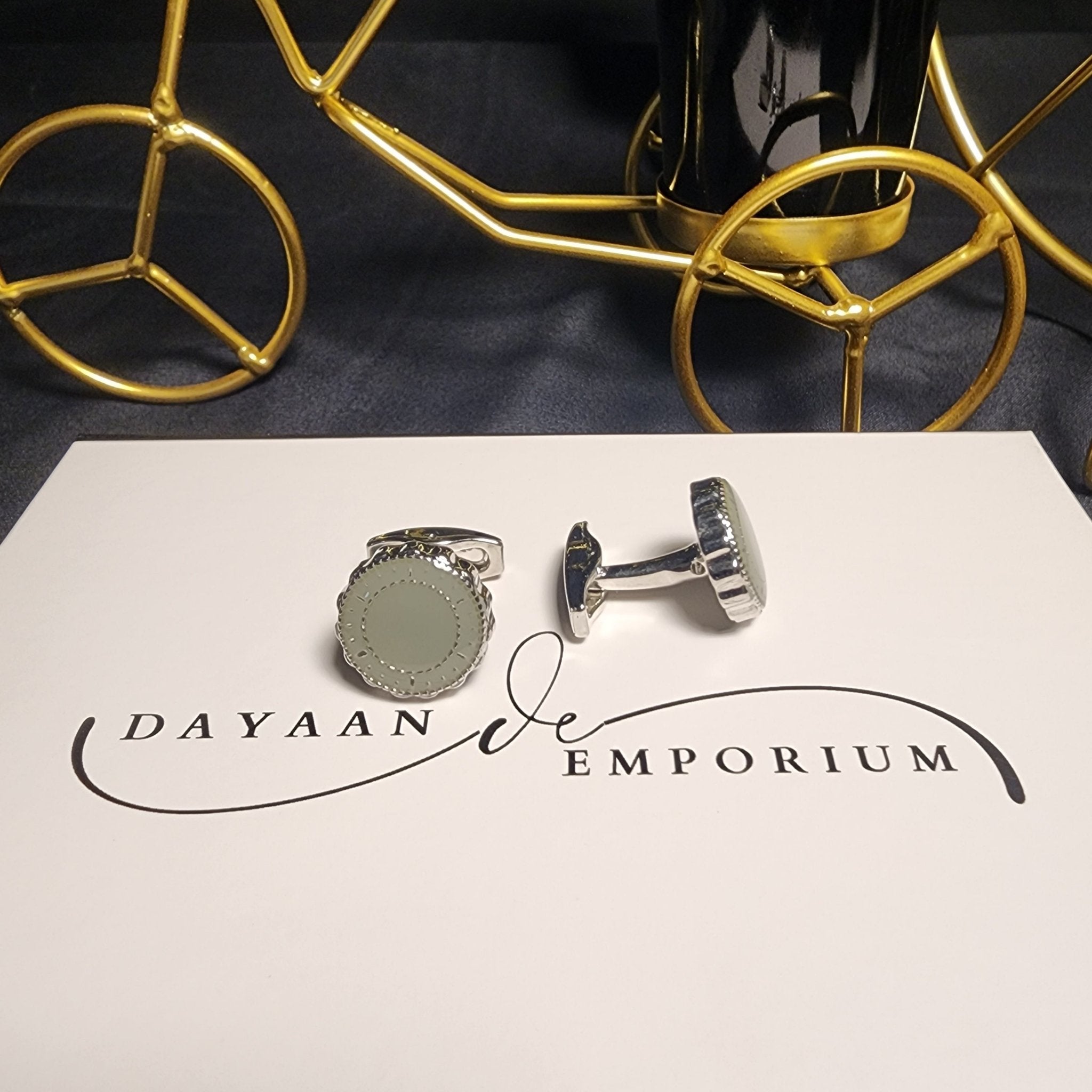 Premium Quality Cufflinks for Men C - 45 - Dayaan Emporium