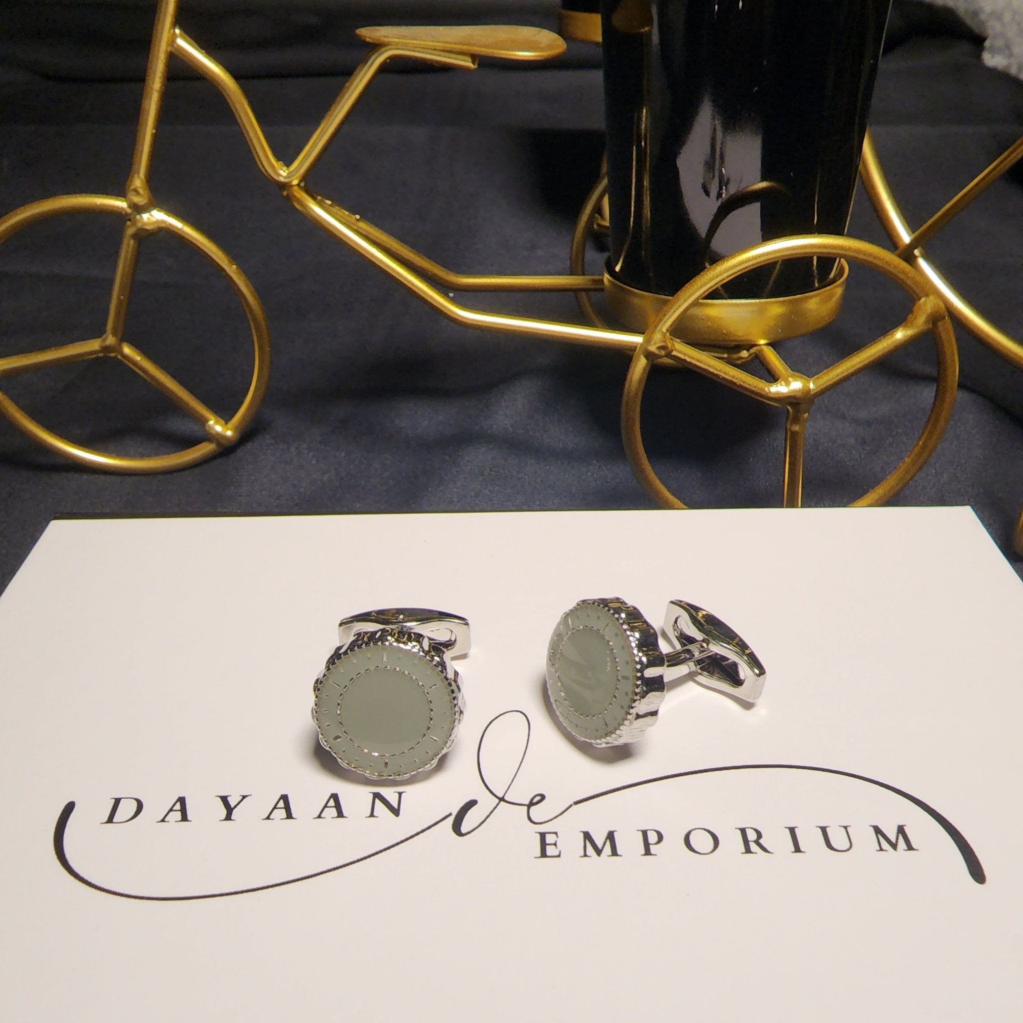 Premium Quality Cufflinks for Men C - 45 - Dayaan Emporium
