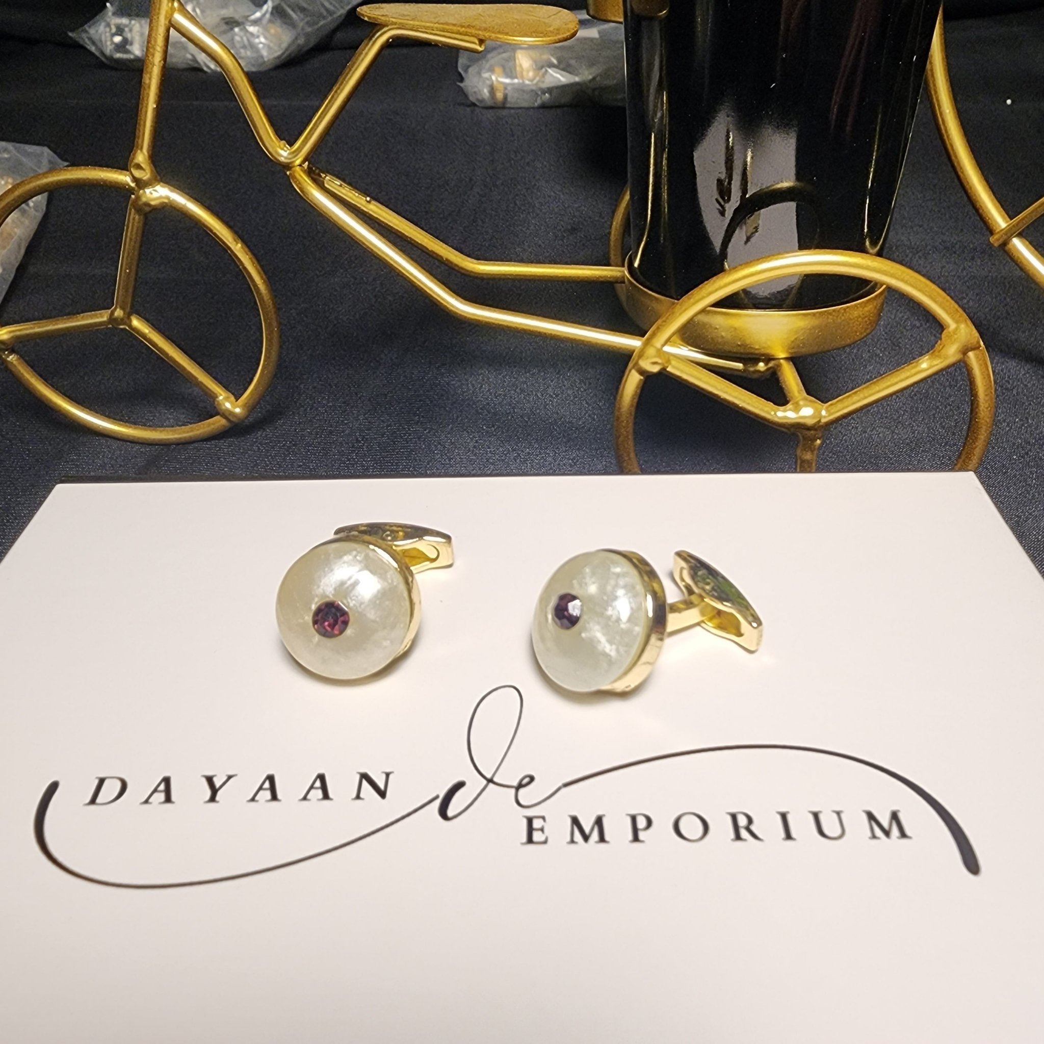 Premium Quality Cufflinks for Men C - 48 - Dayaan Emporium