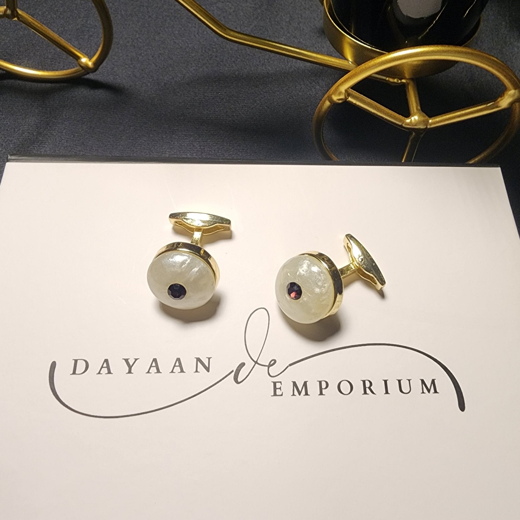 Premium Quality Cufflinks for Men C - 48 - Dayaan Emporium