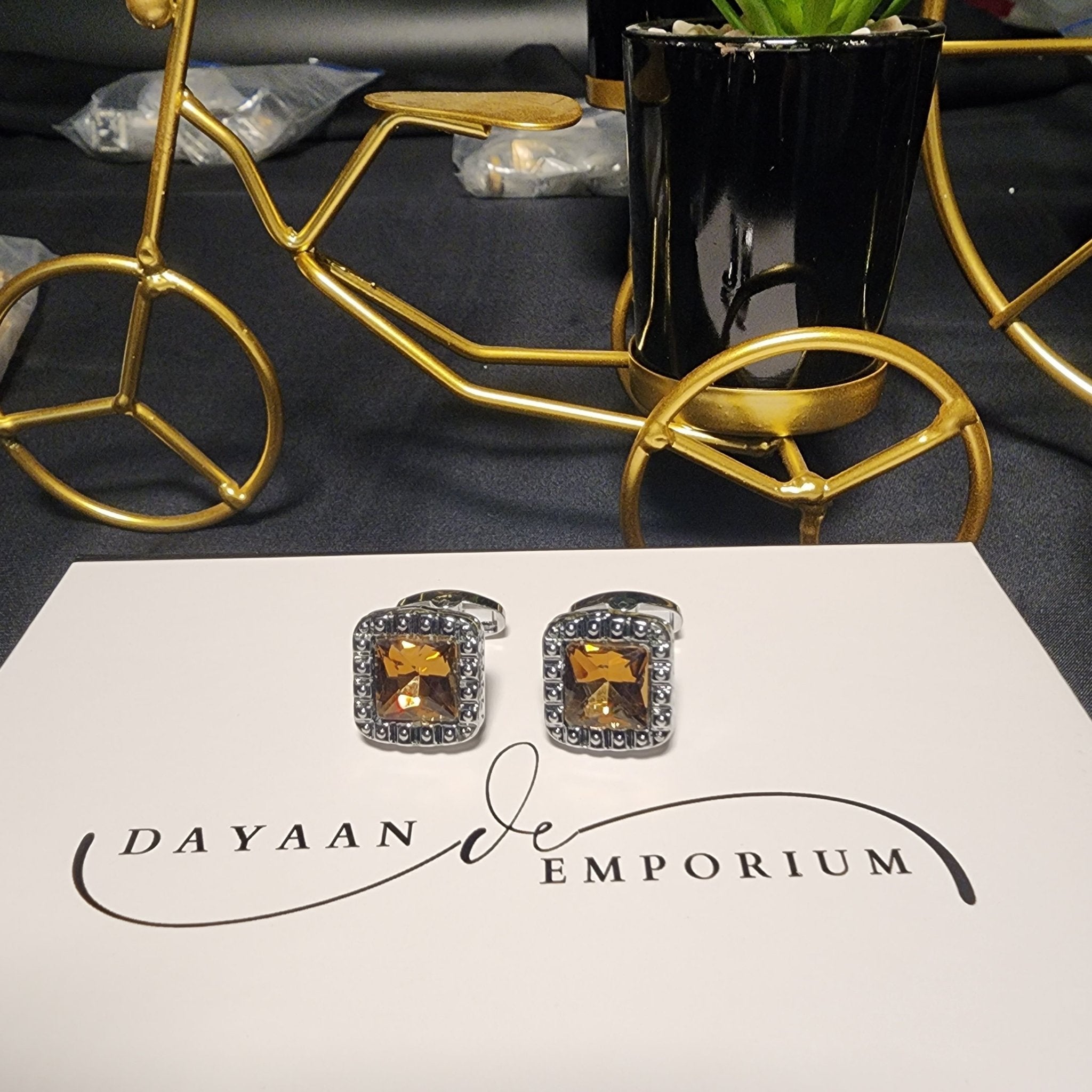Premium Quality Cufflinks for Men C - 32 - Dayaan Emporium