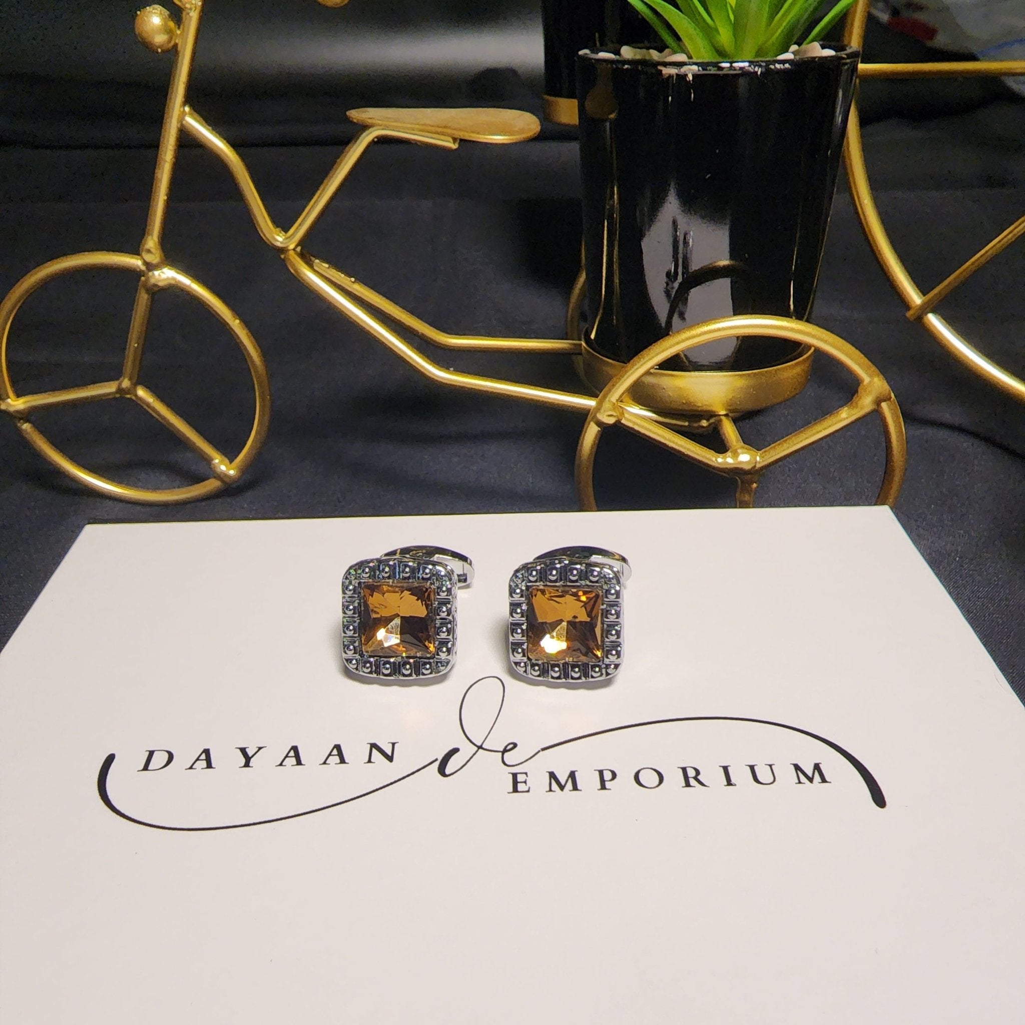 Premium Quality Cufflinks for Men C - 32 - Dayaan Emporium
