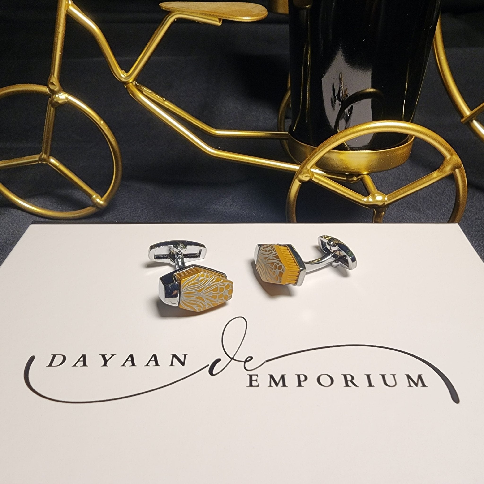 Premium Quality Cufflinks for Men C - 40 - Dayaan Emporium