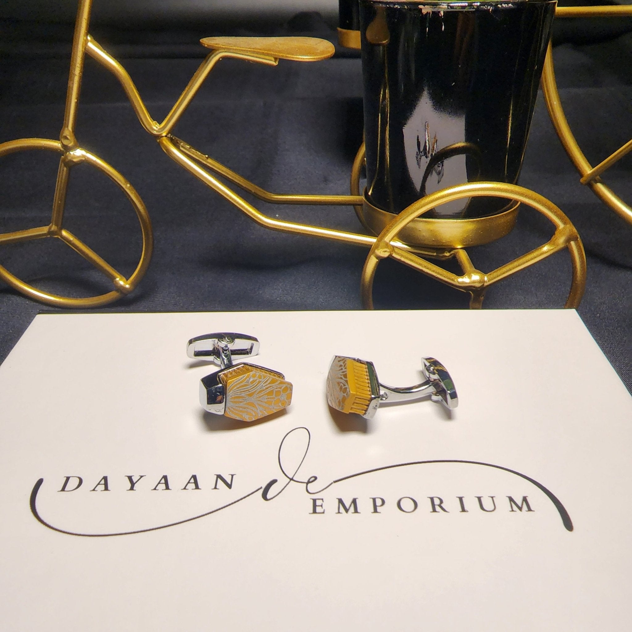Premium Quality Cufflinks for Men C - 40 - Dayaan Emporium