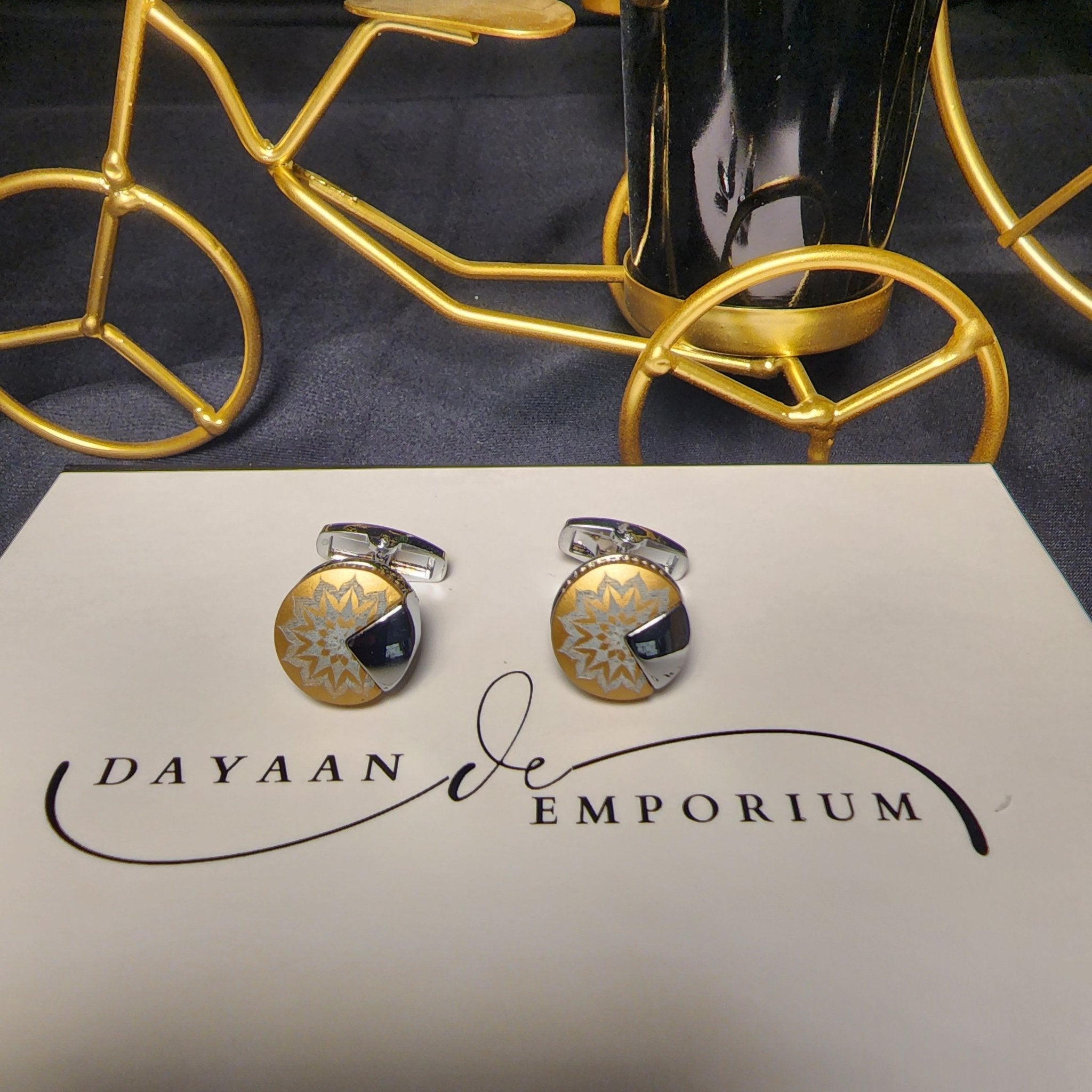 Premium Quality Cufflinks for Men C - 37 - Dayaan Emporium