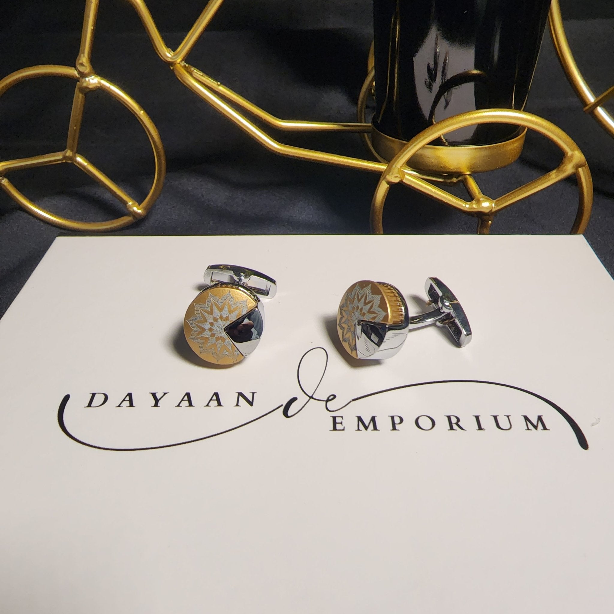 Premium Quality Cufflinks for Men C - 37 - Dayaan Emporium
