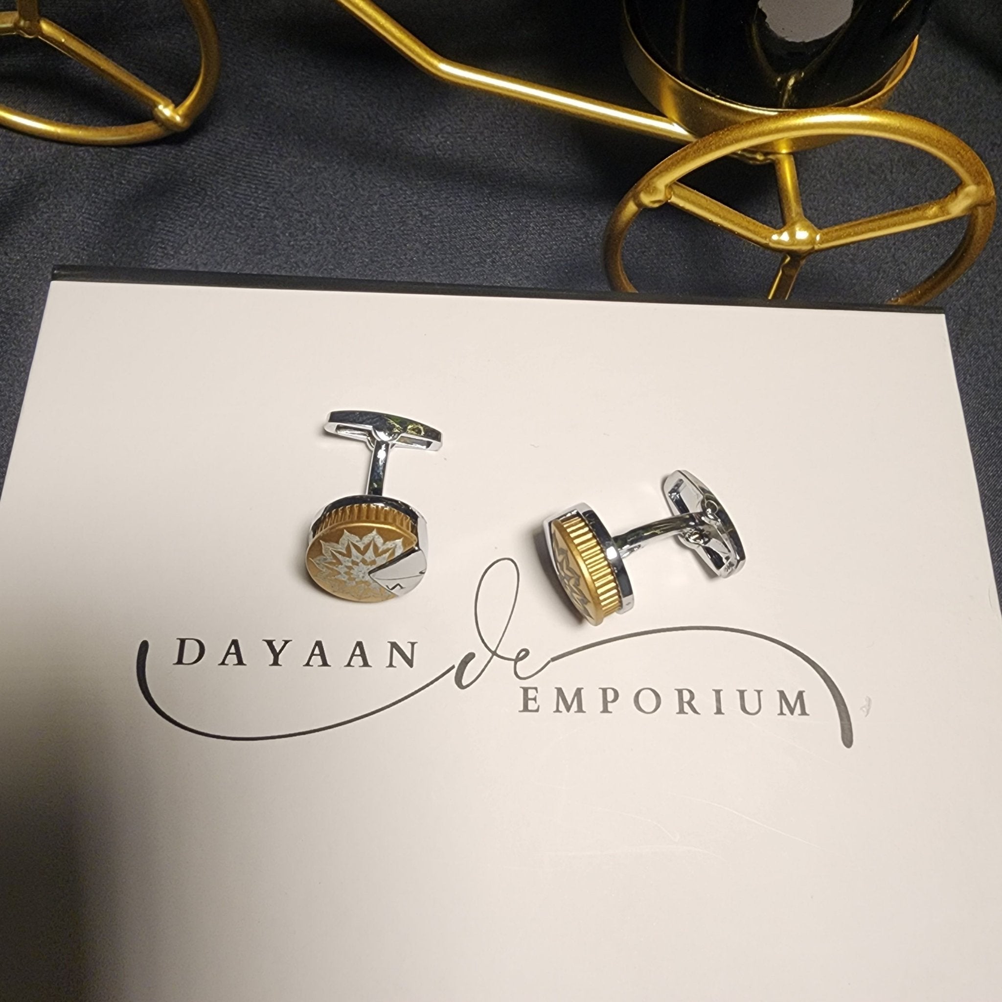 Premium Quality Cufflinks for Men C - 37 - Dayaan Emporium