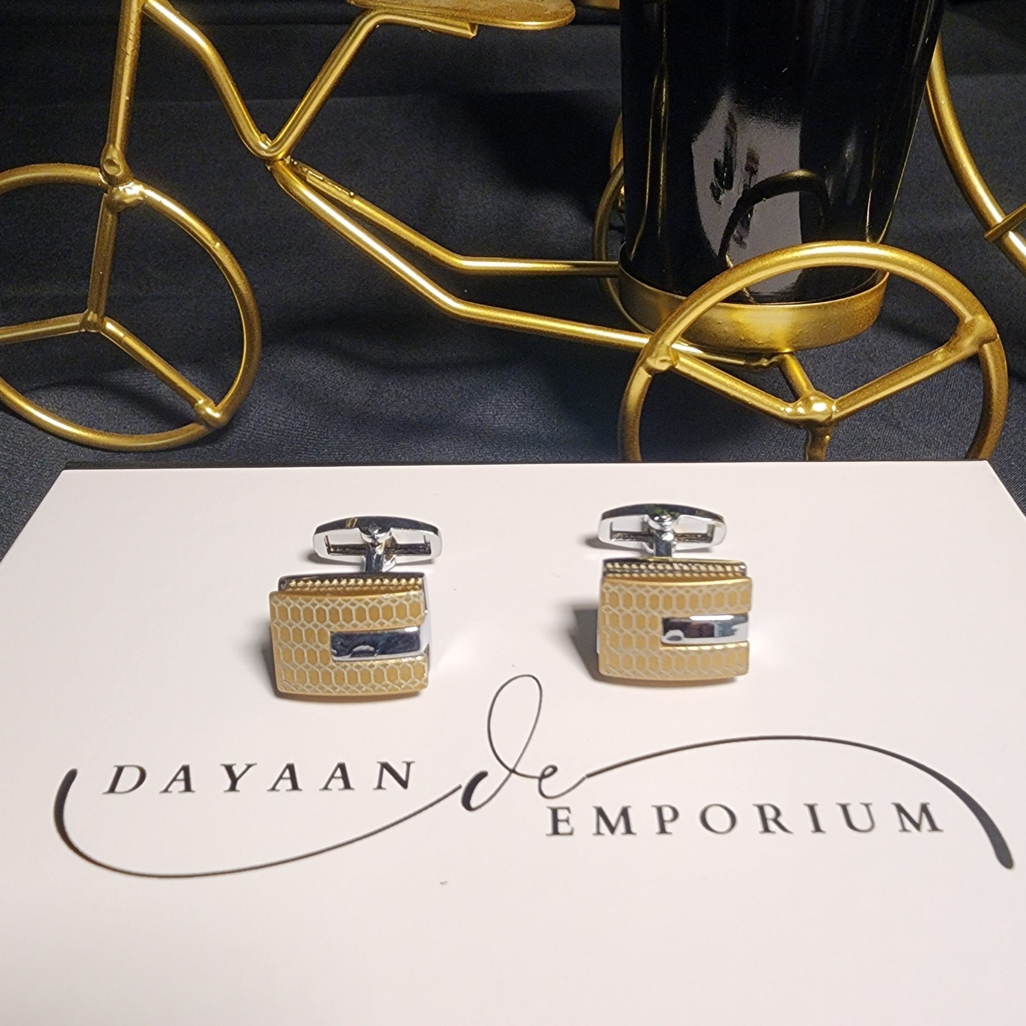 Premium Quality Cufflinks for Men C - 38 - Dayaan Emporium