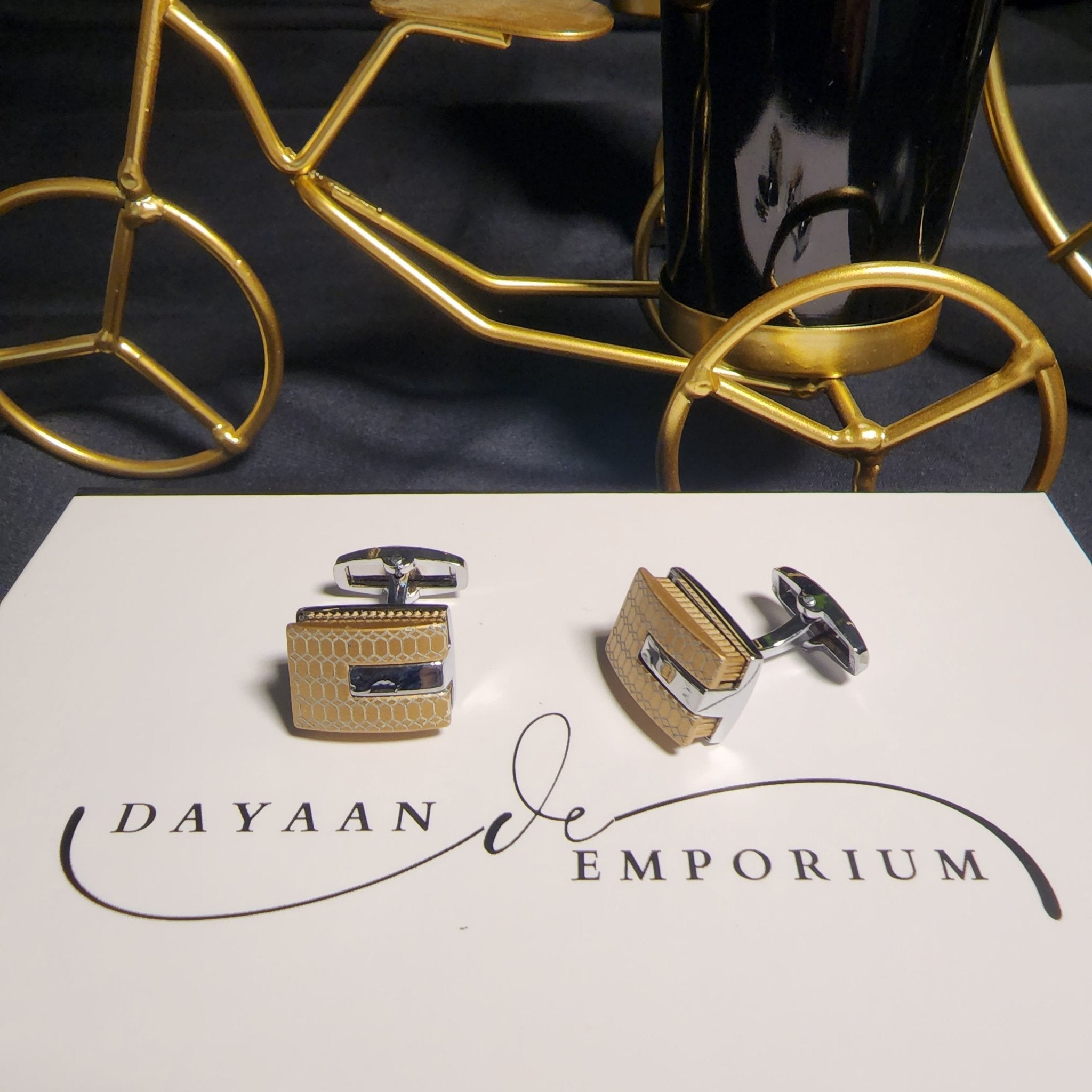 Premium Quality Cufflinks for Men C - 38 - Dayaan Emporium