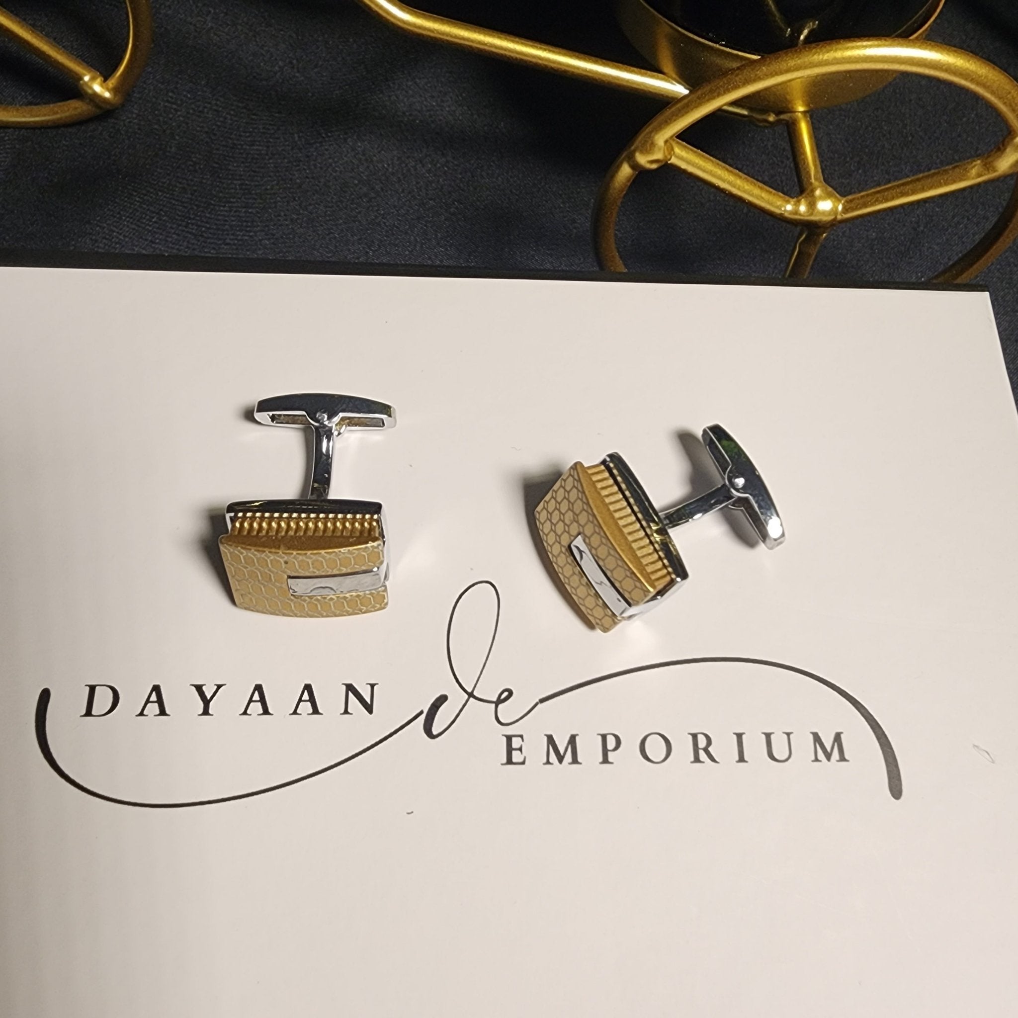 Premium Quality Cufflinks for Men C - 38 - Dayaan Emporium