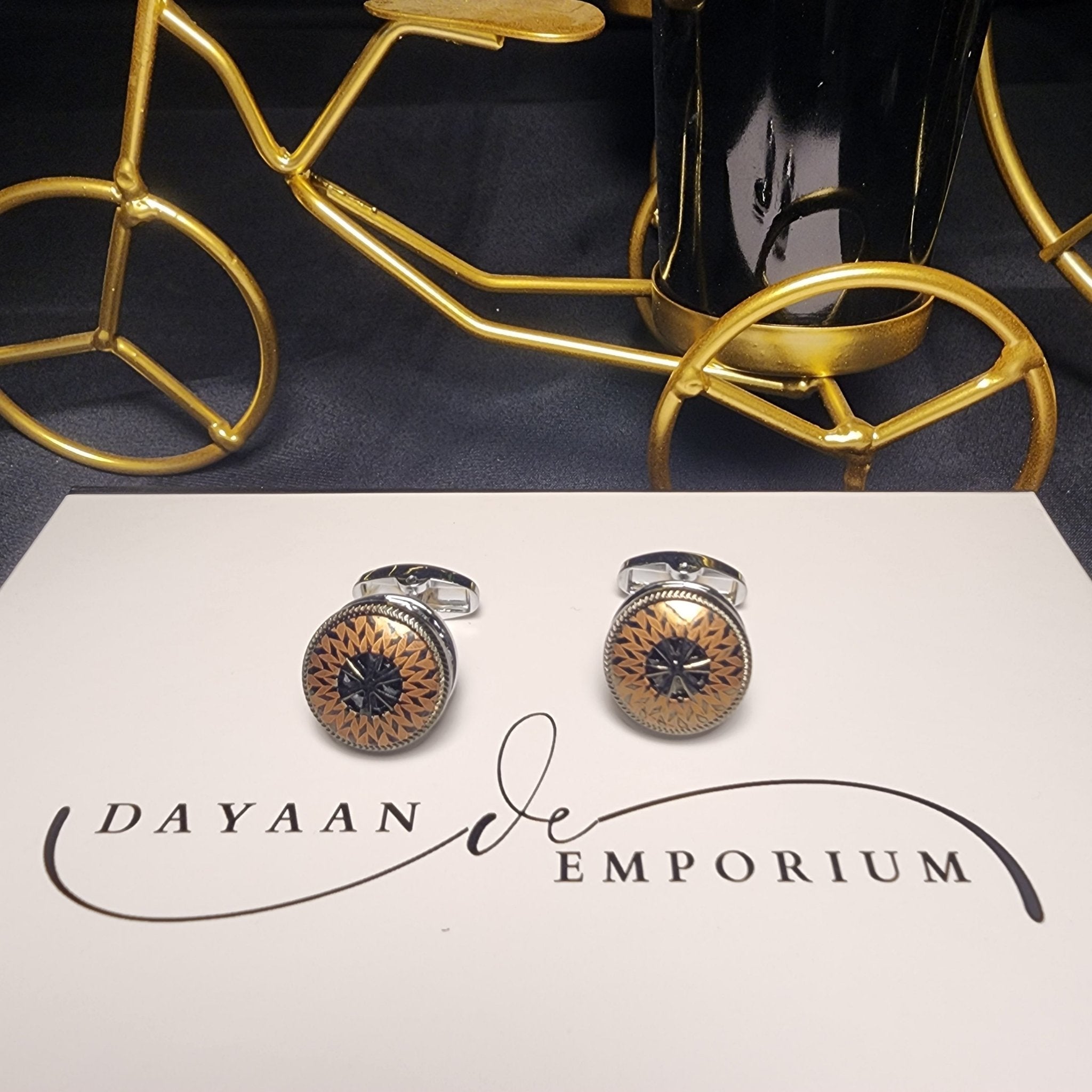 Premium Quality Cufflinks for Men C - 39 - Dayaan Emporium