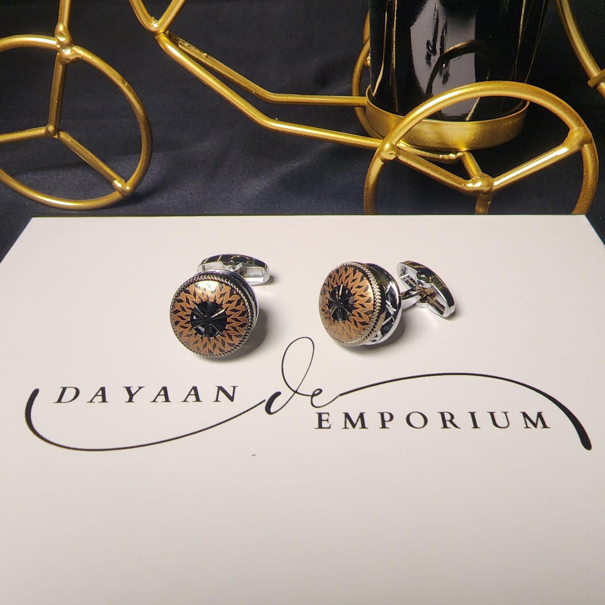 Premium Quality Cufflinks for Men C - 39 - Dayaan Emporium