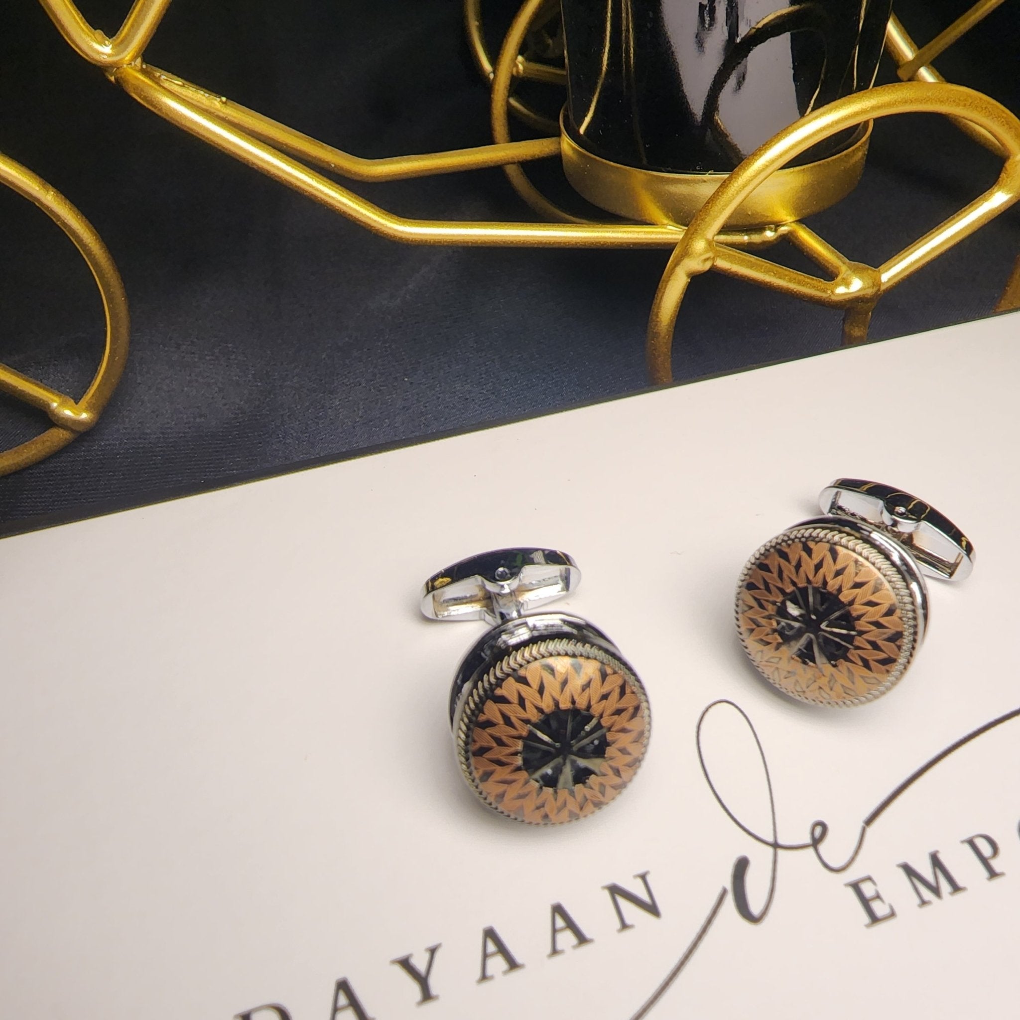 Premium Quality Cufflinks for Men C - 39 - Dayaan Emporium
