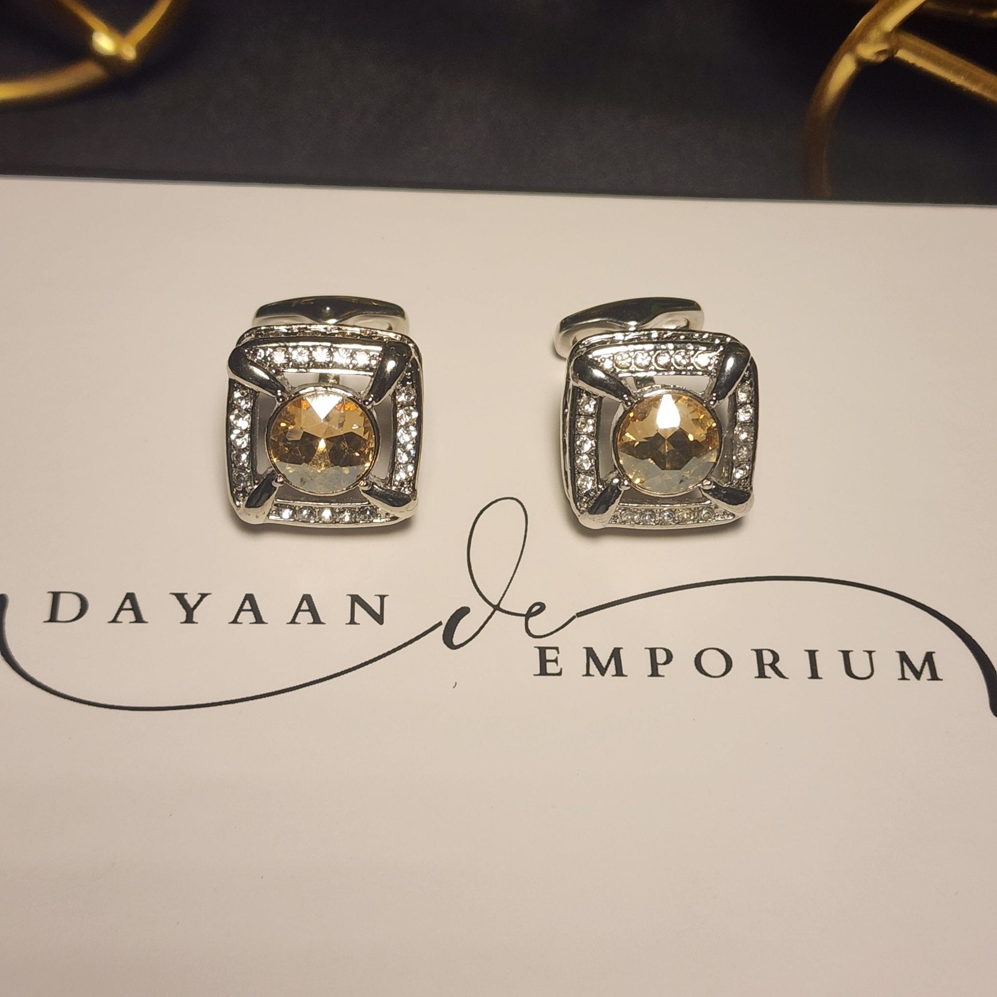 Premium Quality Cufflinks for Men C - 33 - Dayaan Emporium