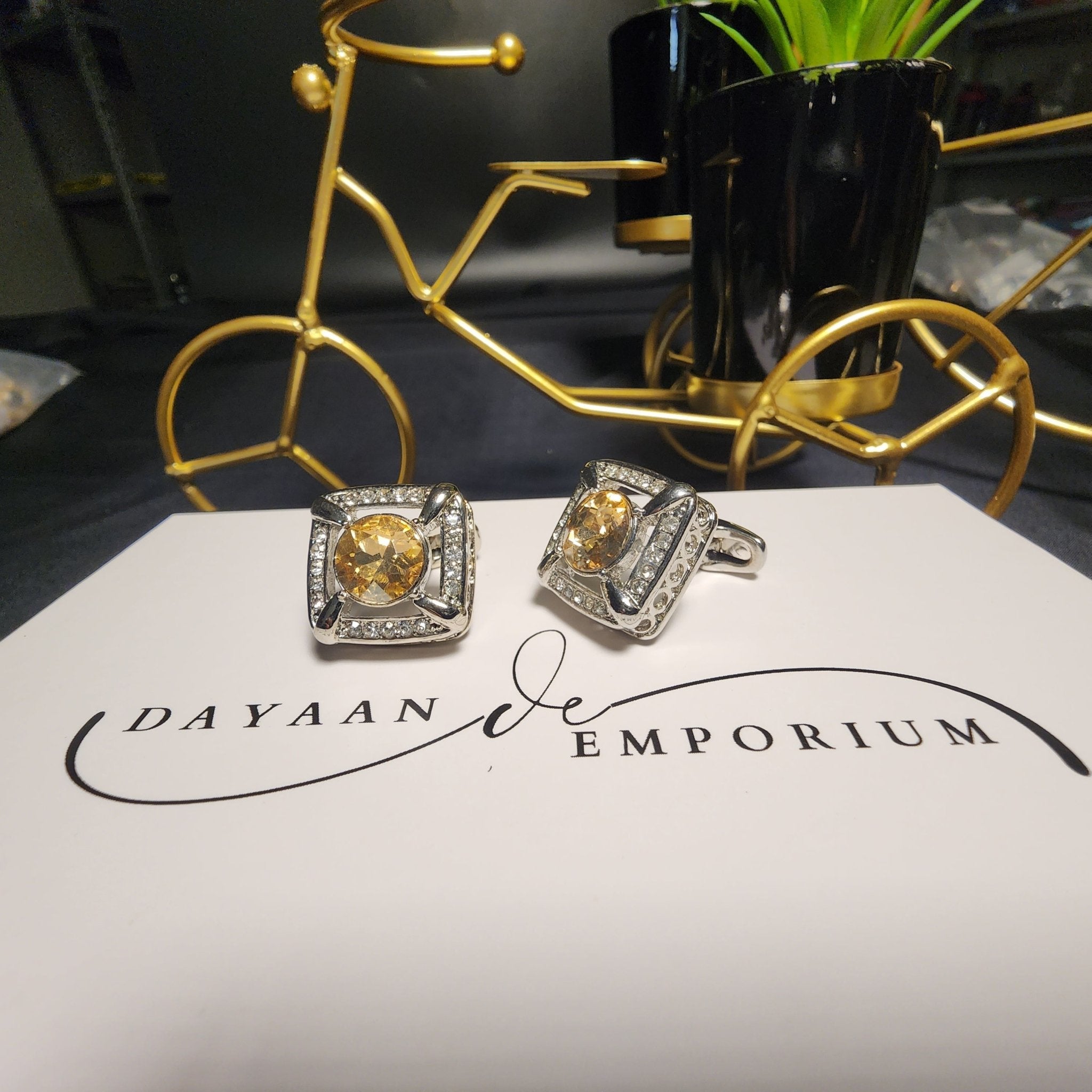 Premium Quality Cufflinks for Men C - 32 - Dayaan Emporium