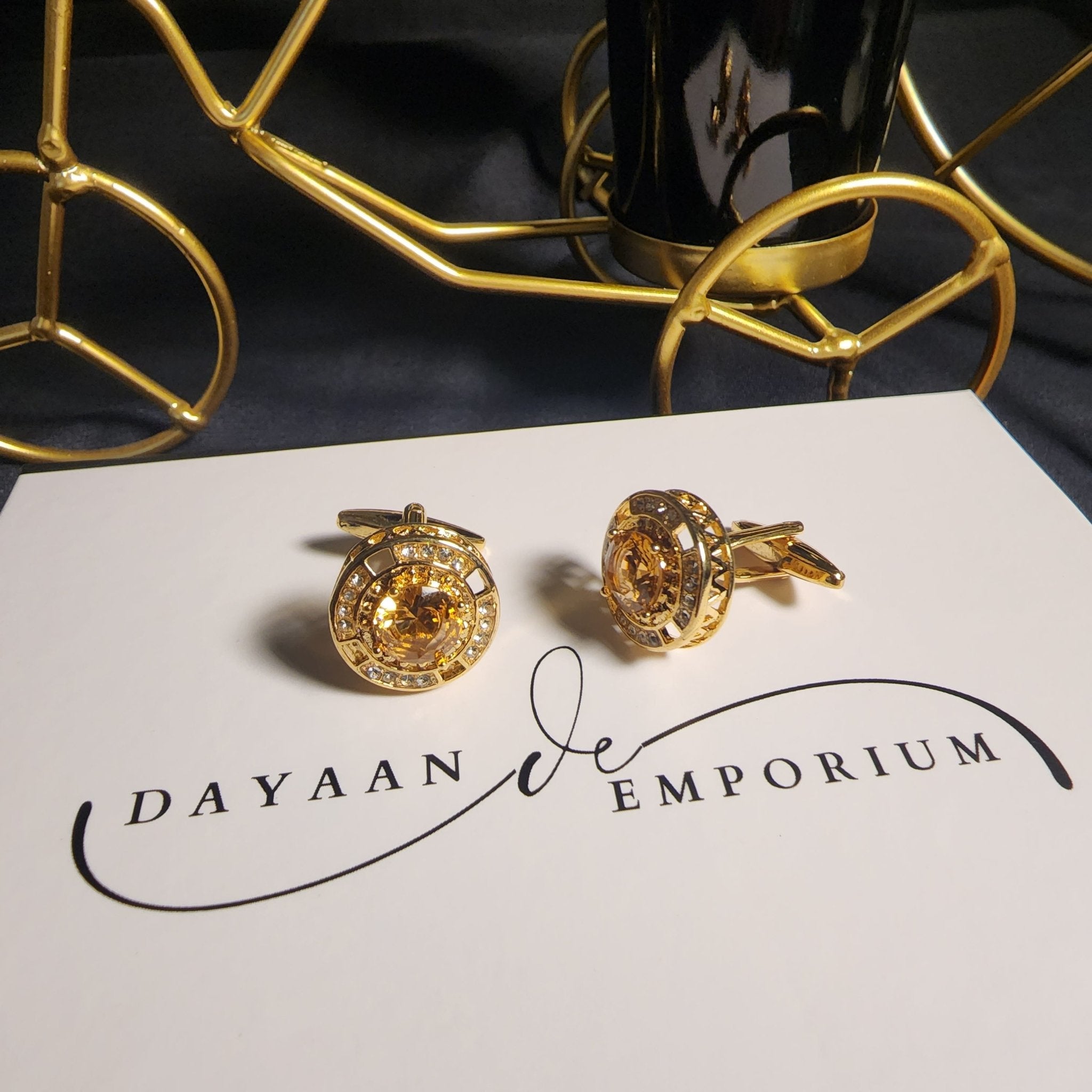 Premium Quality Cufflinks for Men C - 41 - Dayaan Emporium