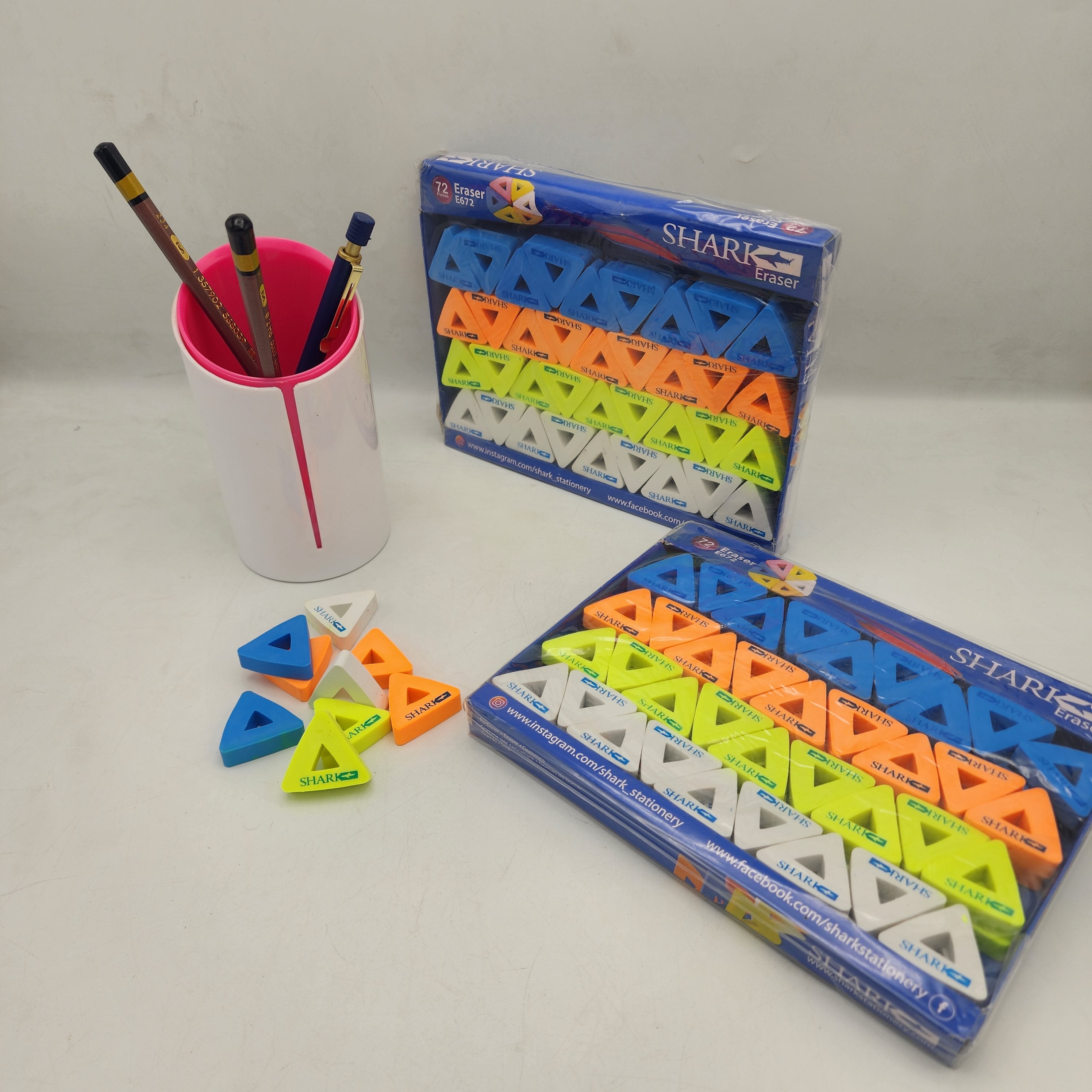 Shark Eraser Full Box 72 pcs