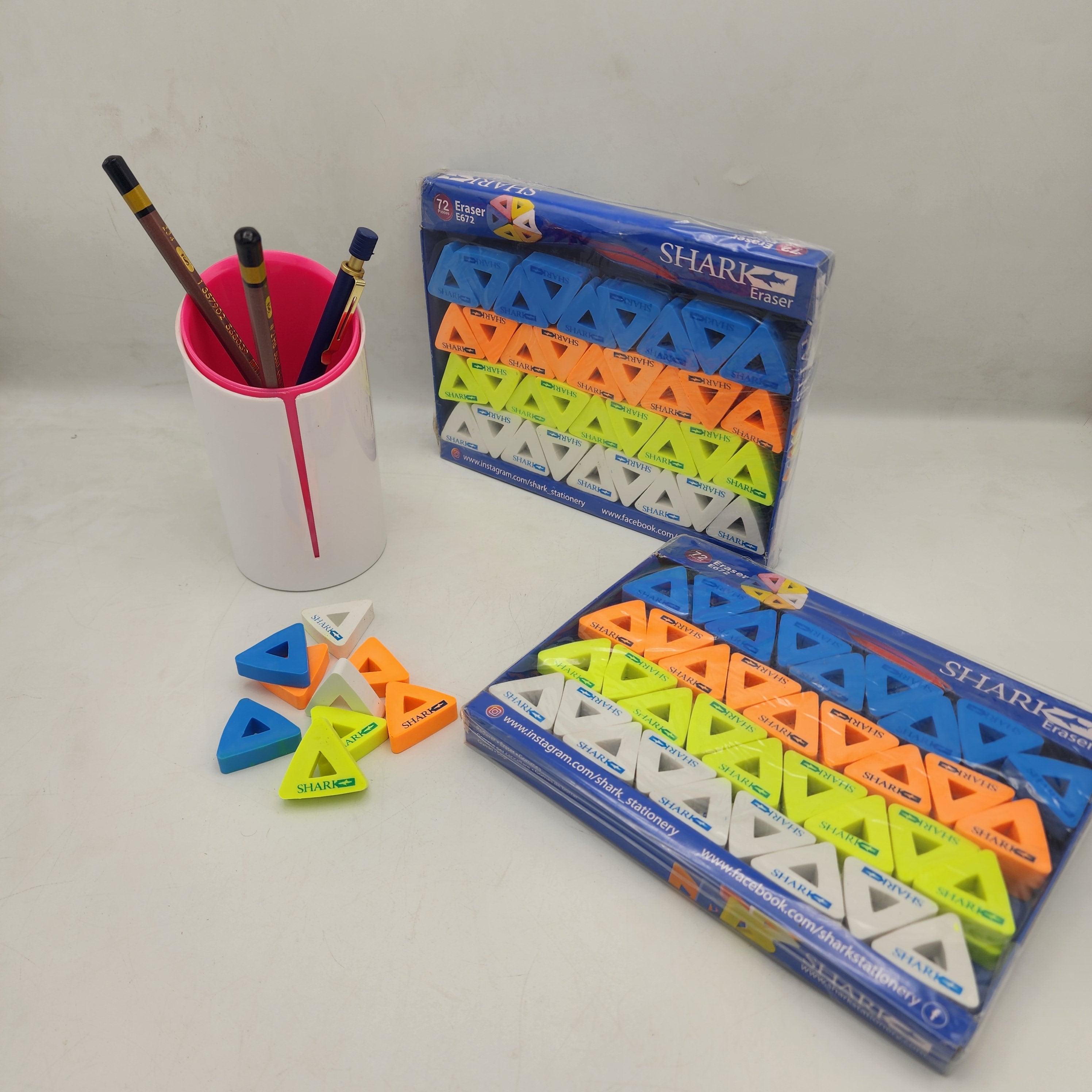 Shark Eraser Full Box 72 pcs