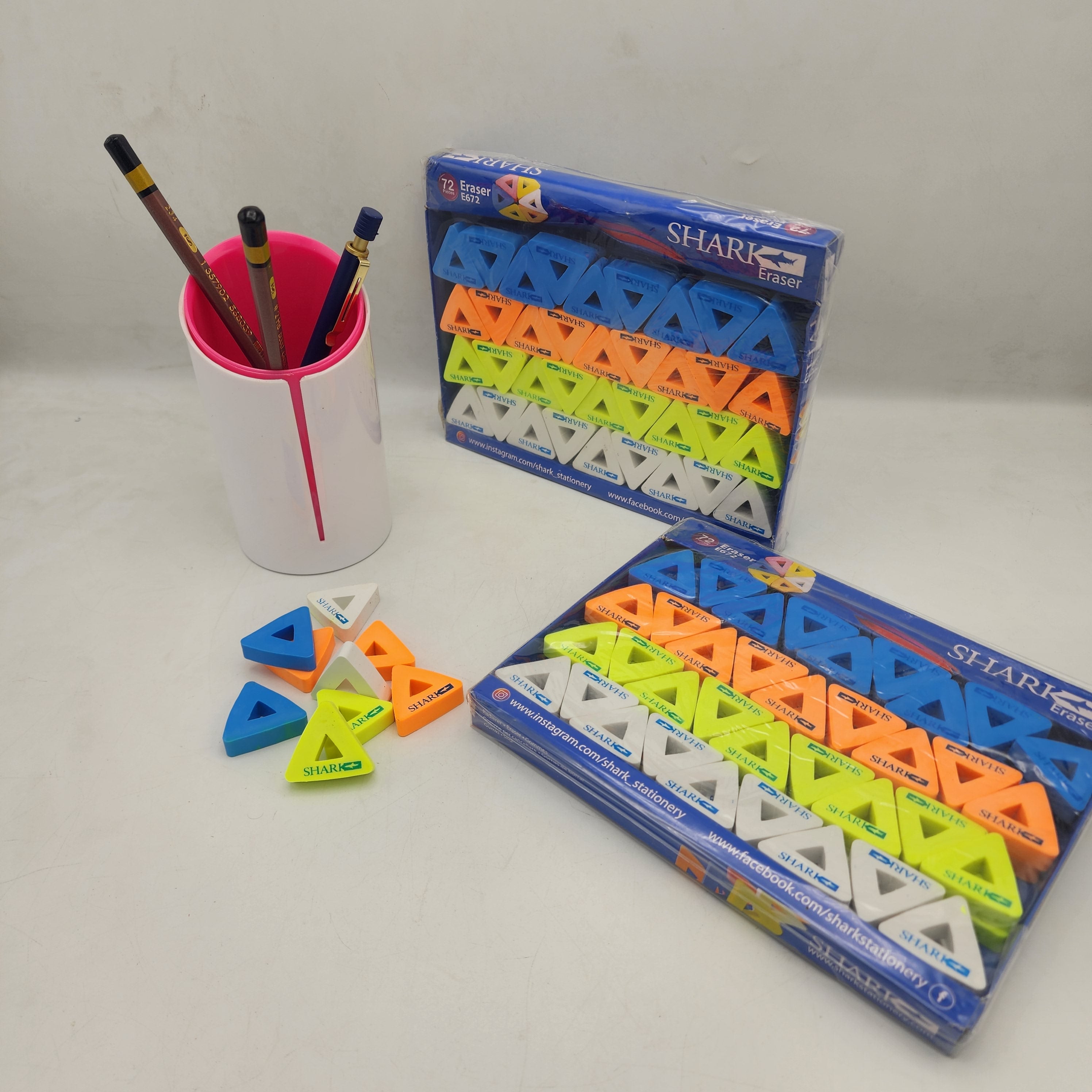 Shark Eraser Full Box 72 pcs