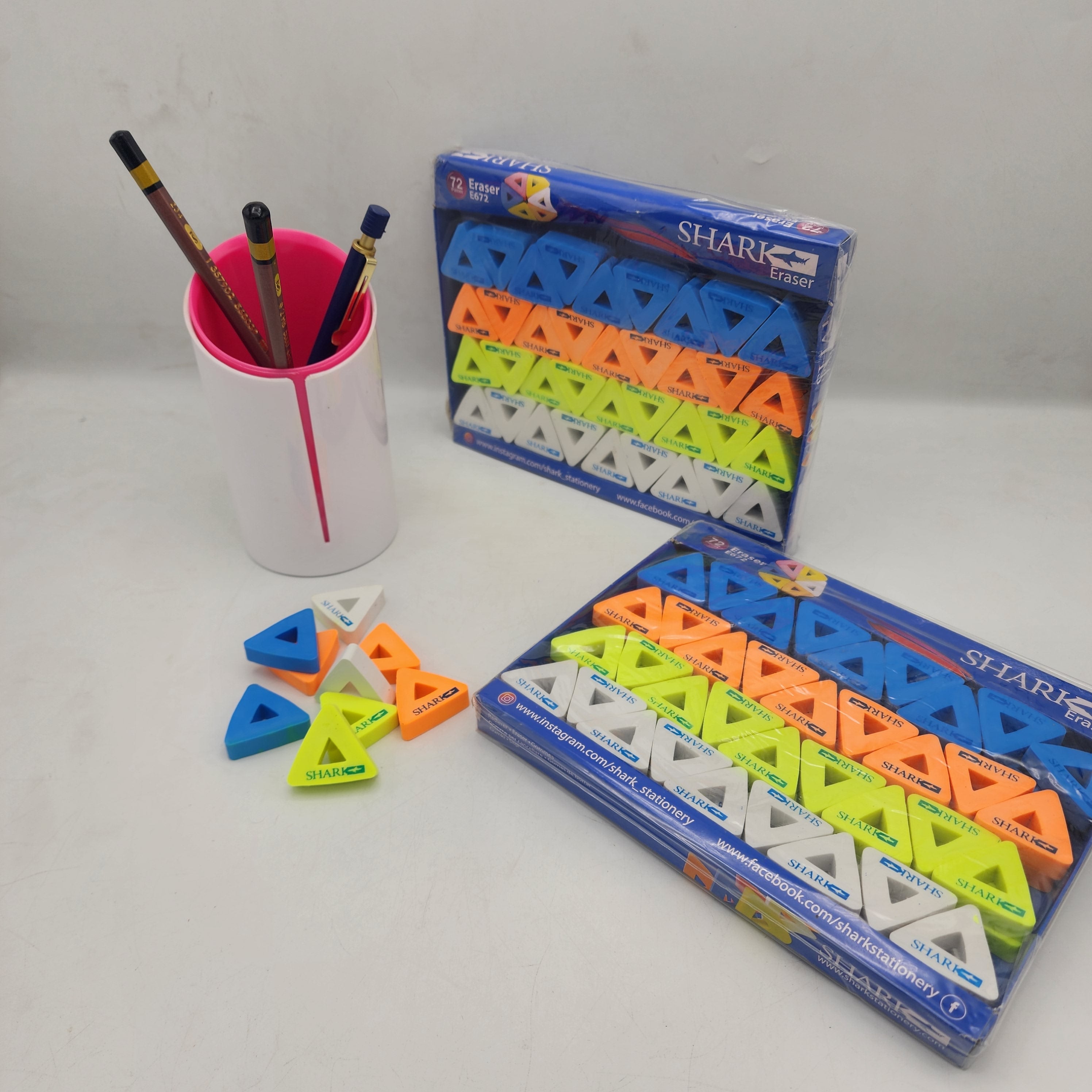Shark Eraser Full Box 72 pcs
