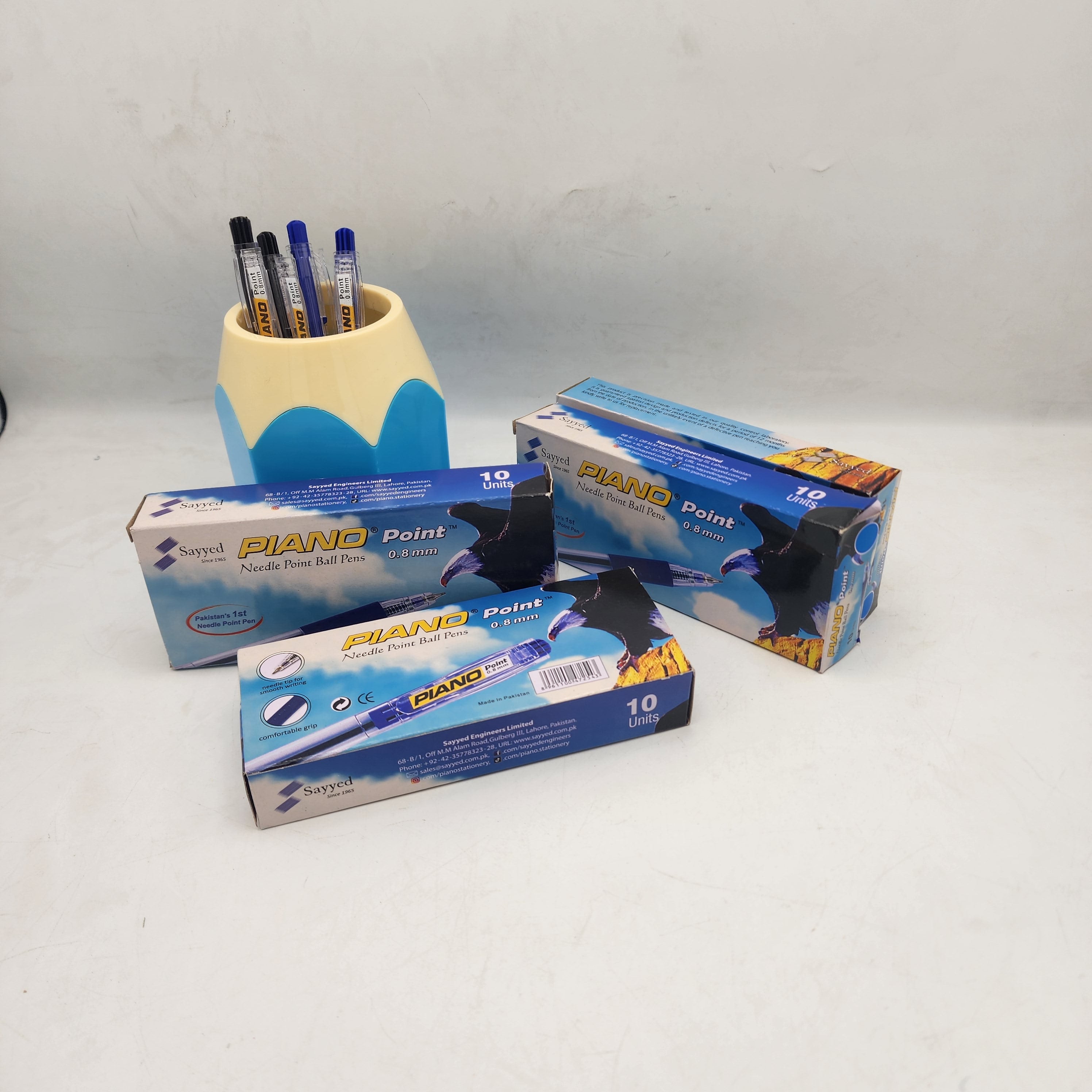 PIANO Needle Point Ball Pens 0.8mm 10 Pc