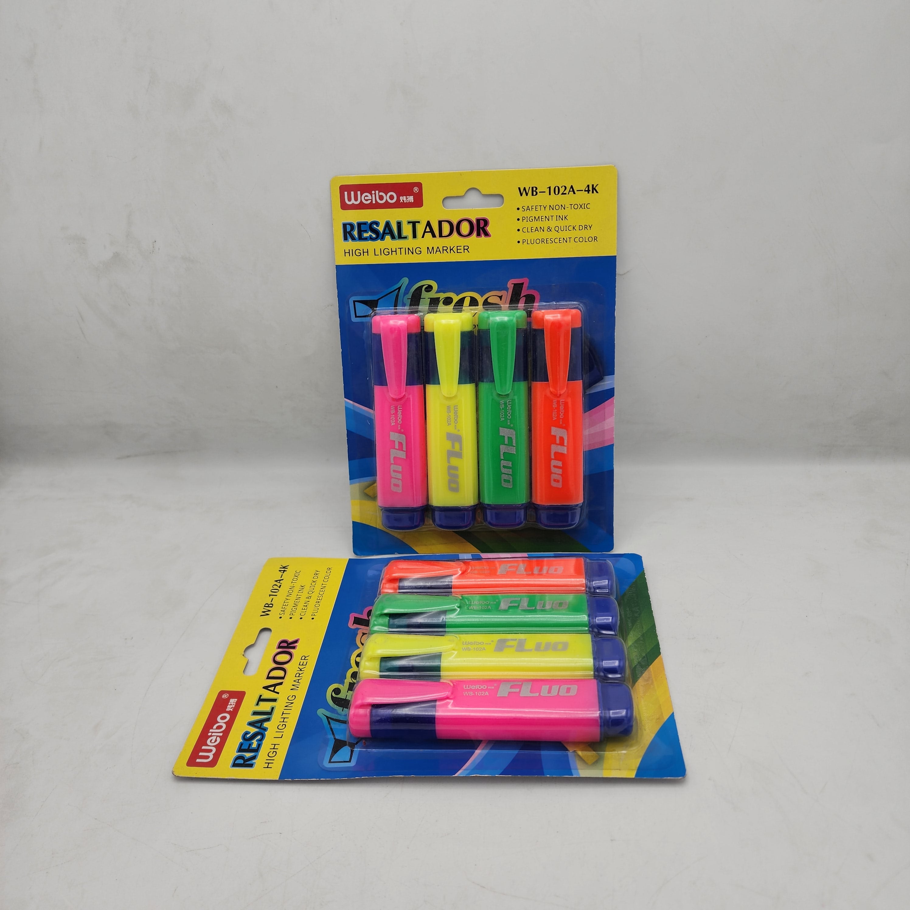High Lighter Marker WEIBO 4 Pc