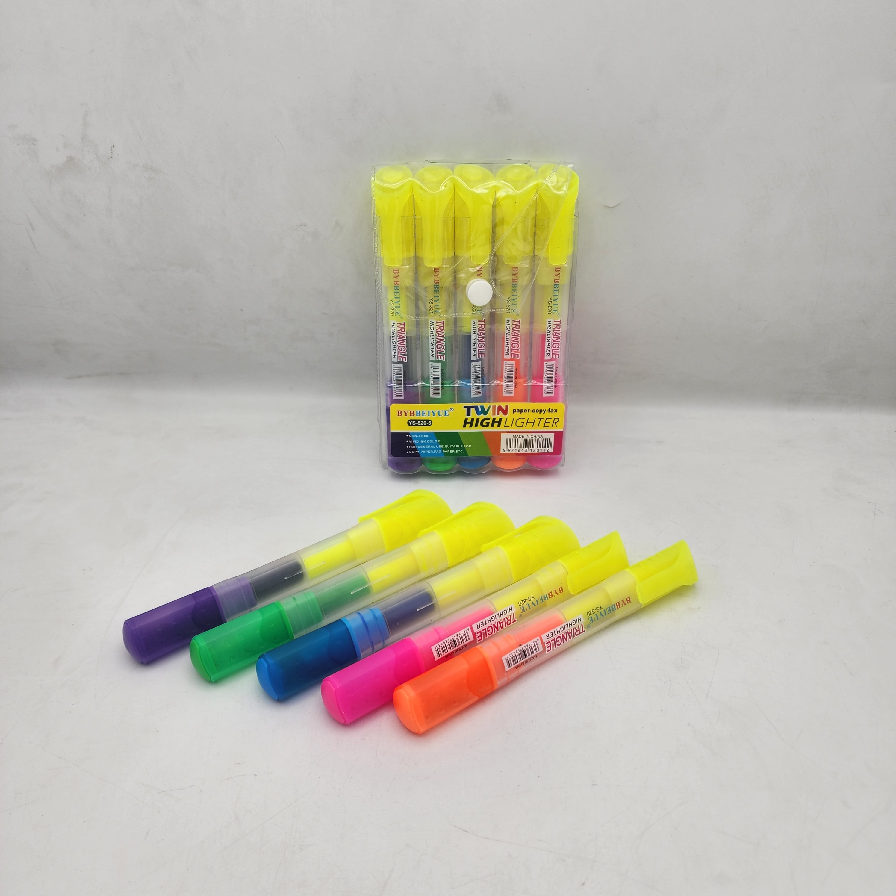 TWIN High Lighter Double Sided Marker 5 Pc