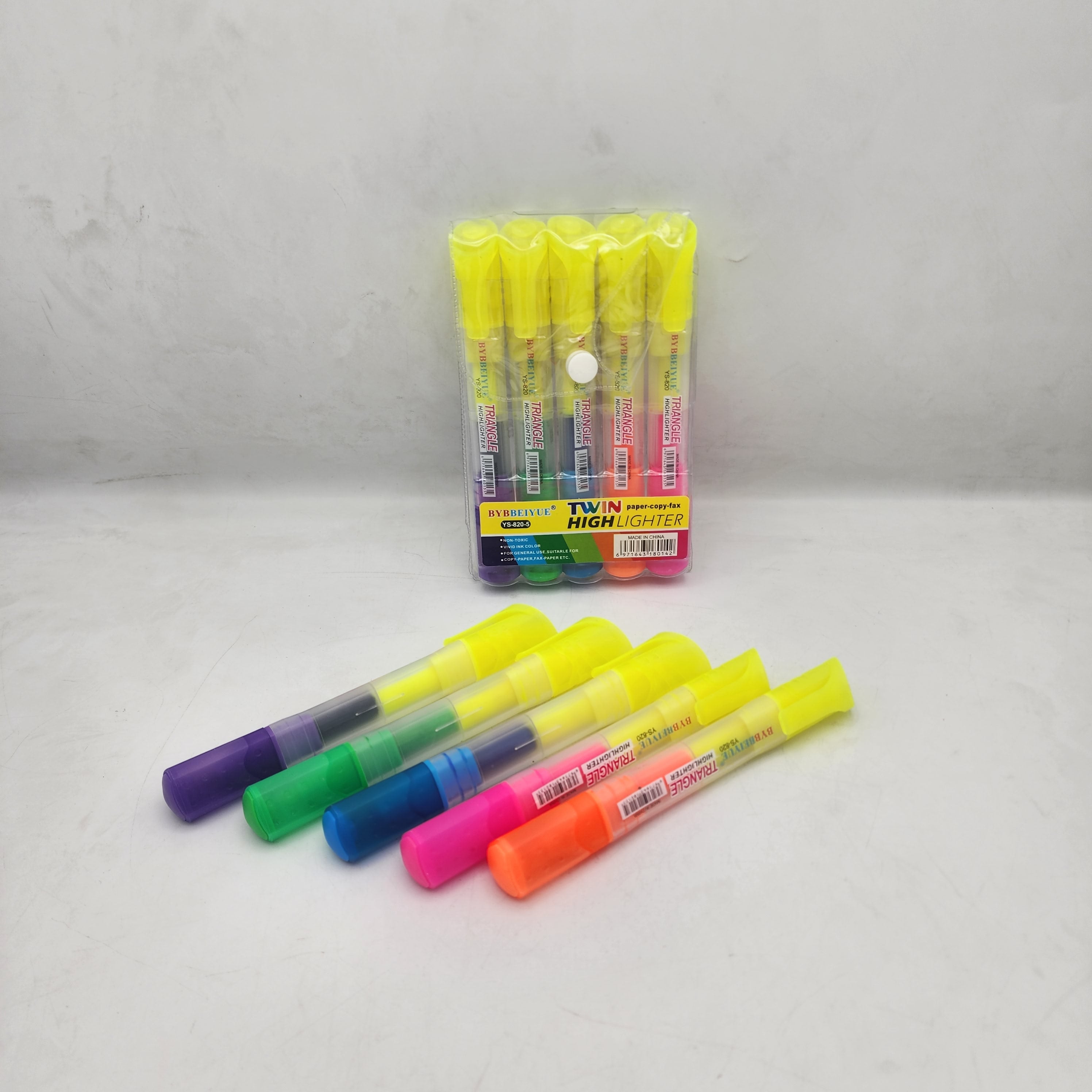 TWIN High Lighter Double Sided Marker 5 Pc
