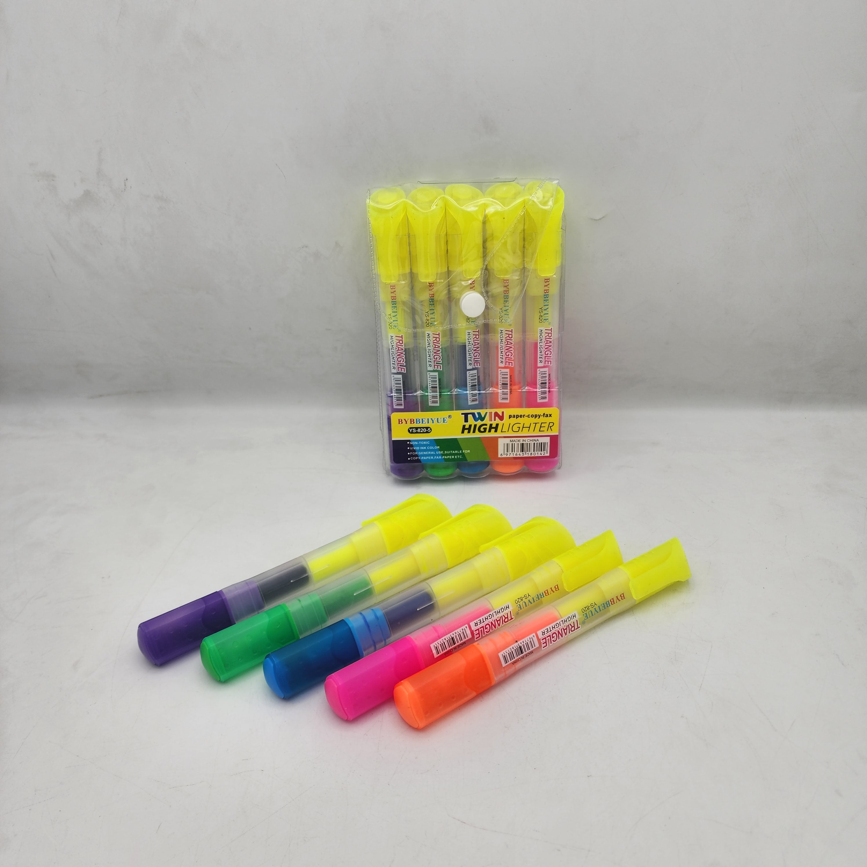 TWIN High Lighter Double Sided Marker 5 Pc