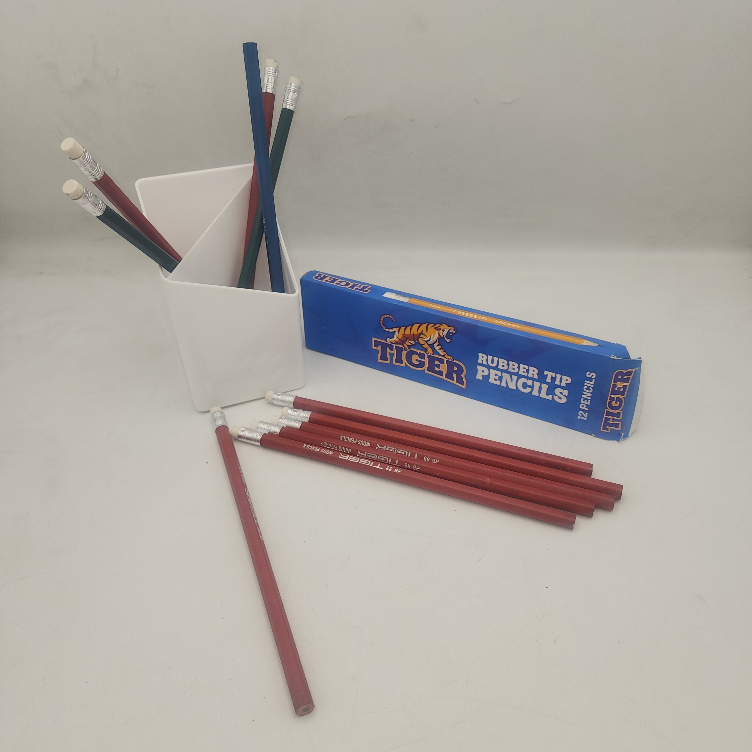 TIGER RUBBER Tip Pencils 12 pcs