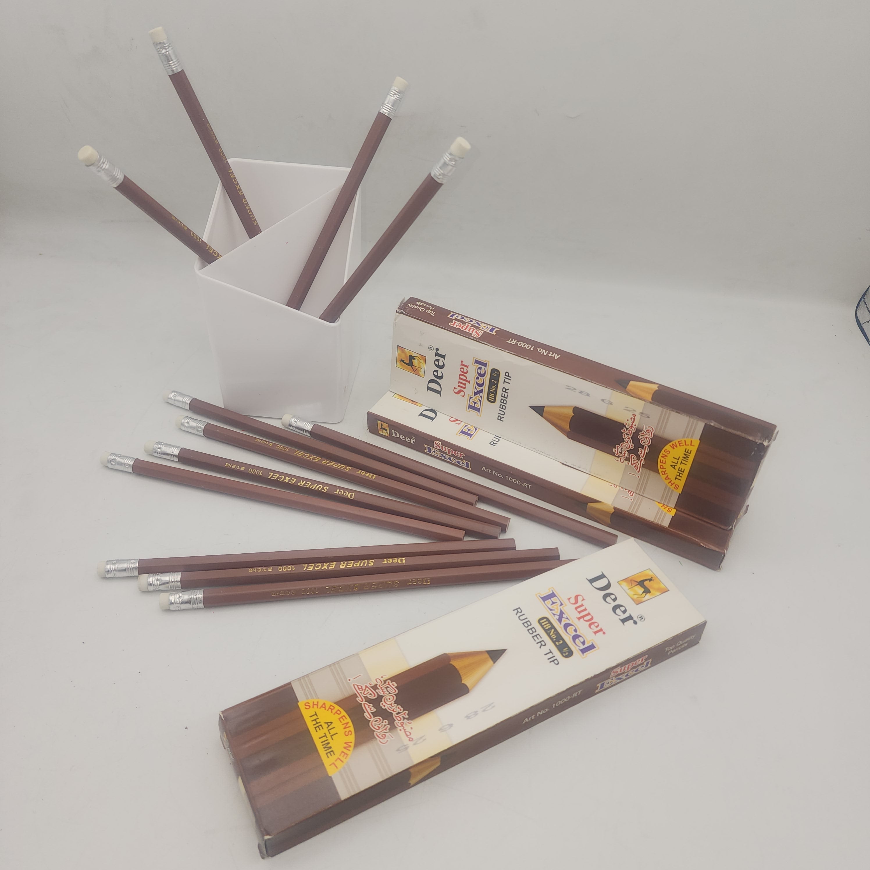 Deer Super Excel Rubber tip HB No 2 1/2 12 pcs