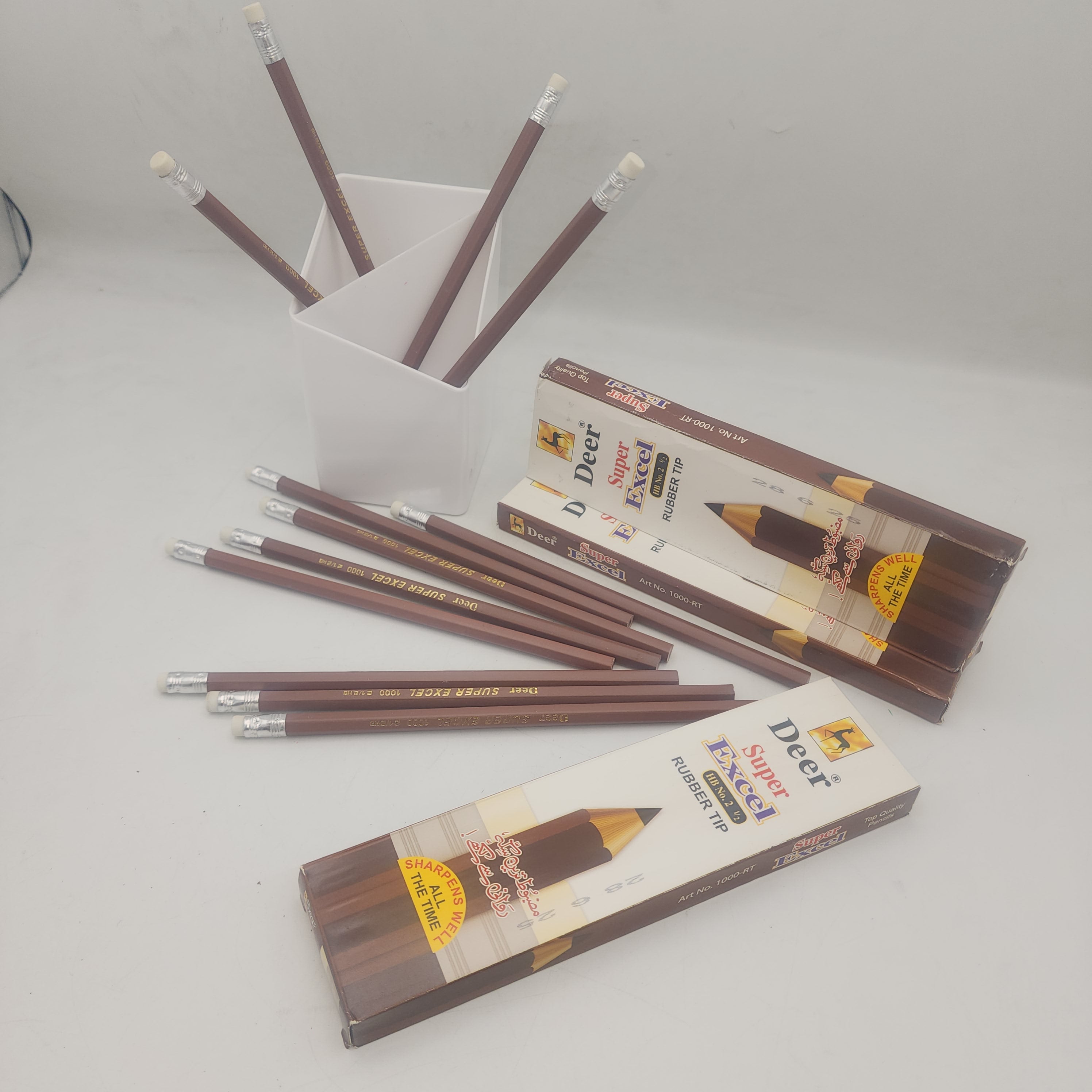 Deer Super Excel Rubber tip HB No 2 1/2 12 pcs