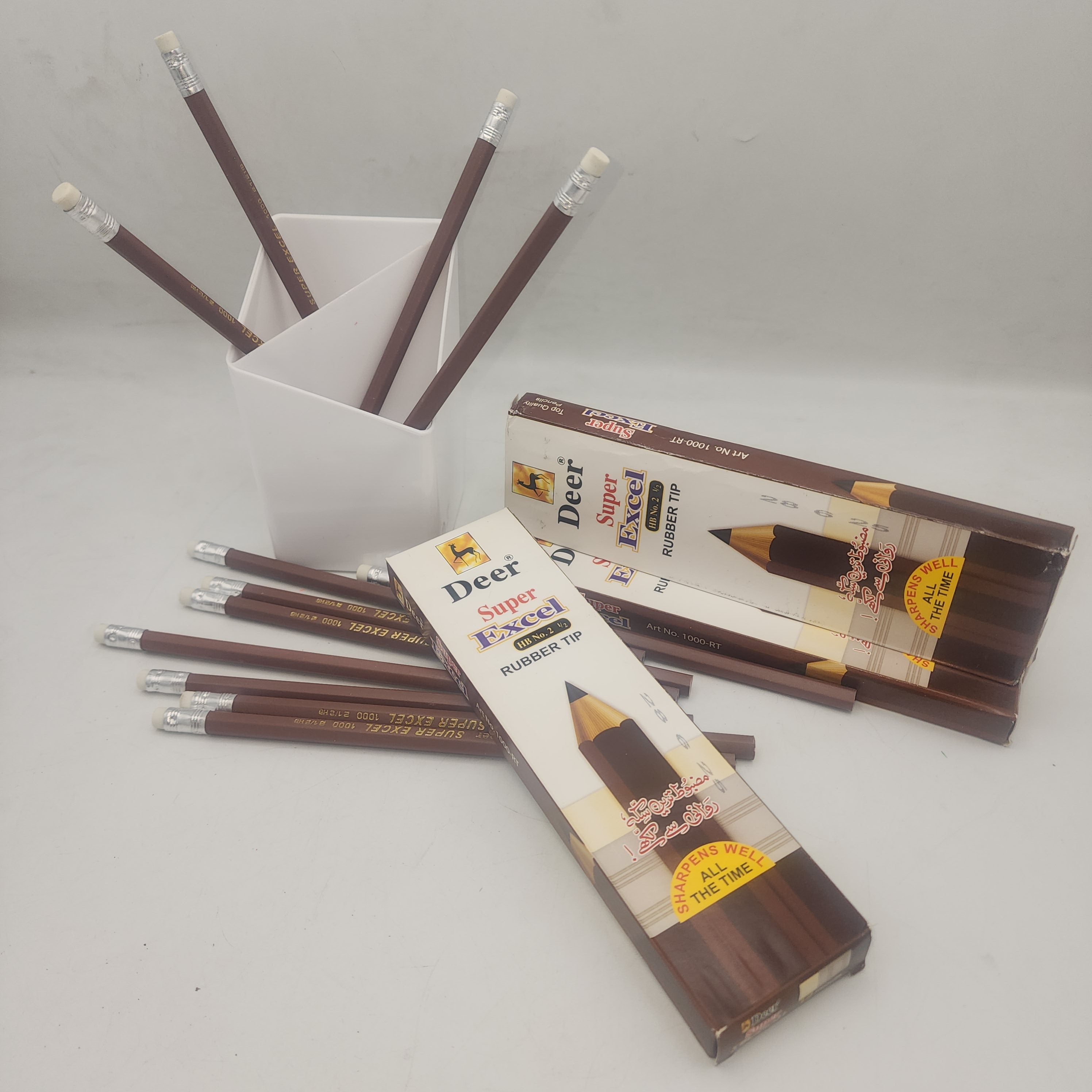 Deer Super Excel Rubber tip HB No 2 1/2 12 pcs