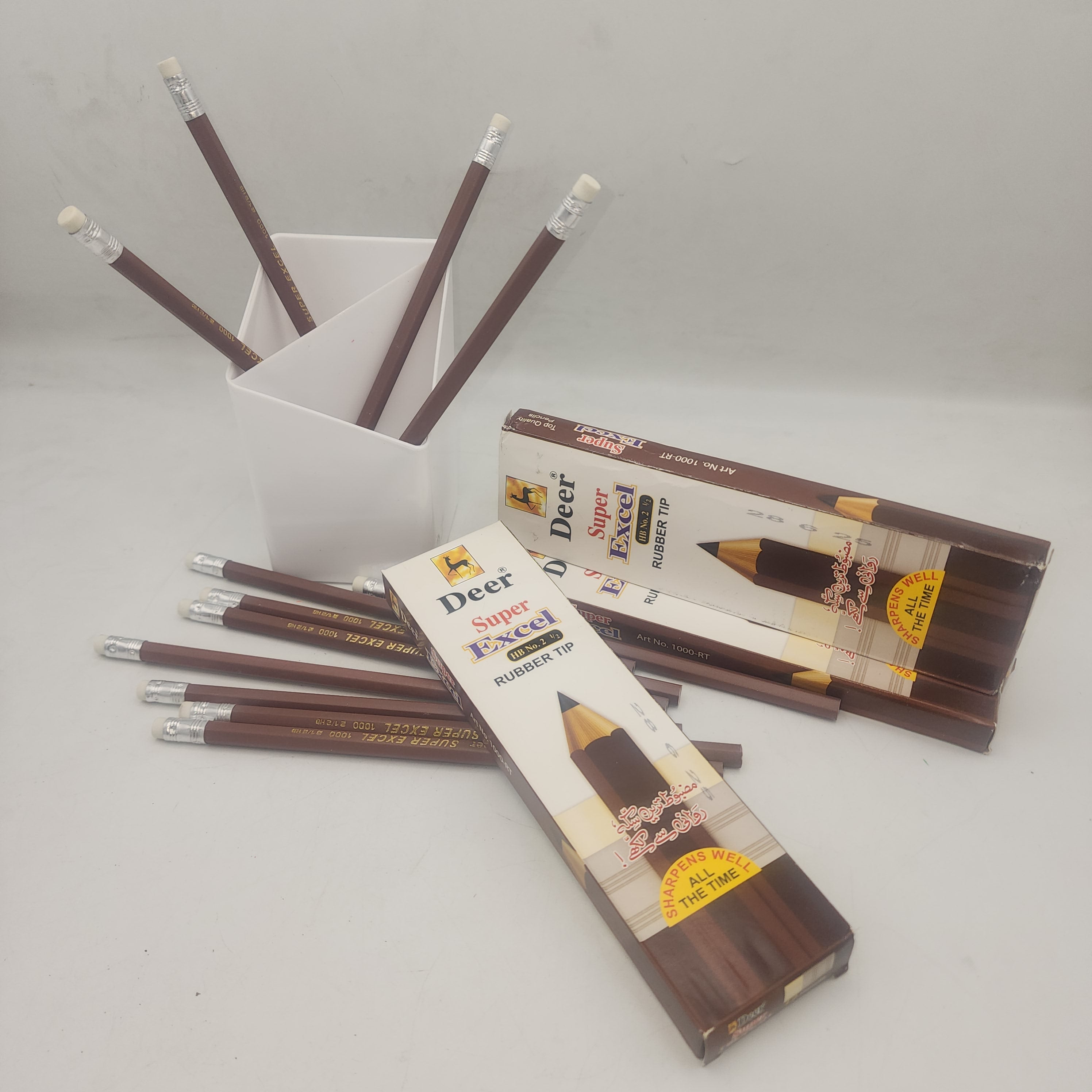 Deer Super Excel Rubber tip HB No 2 1/2 12 pcs