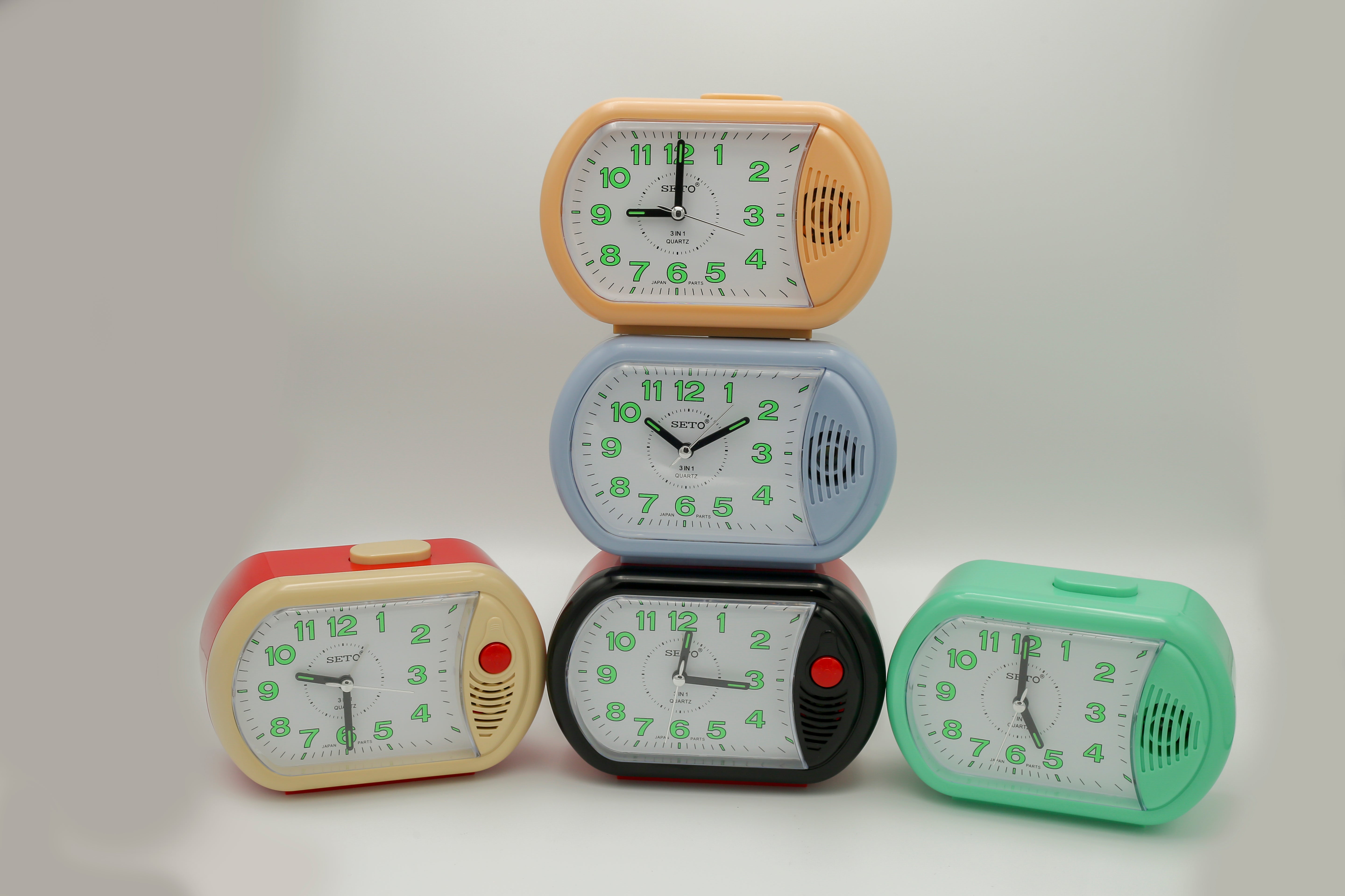 Seto Alarm Clock 3 in 1 Bell Light Double Alarm FS-C