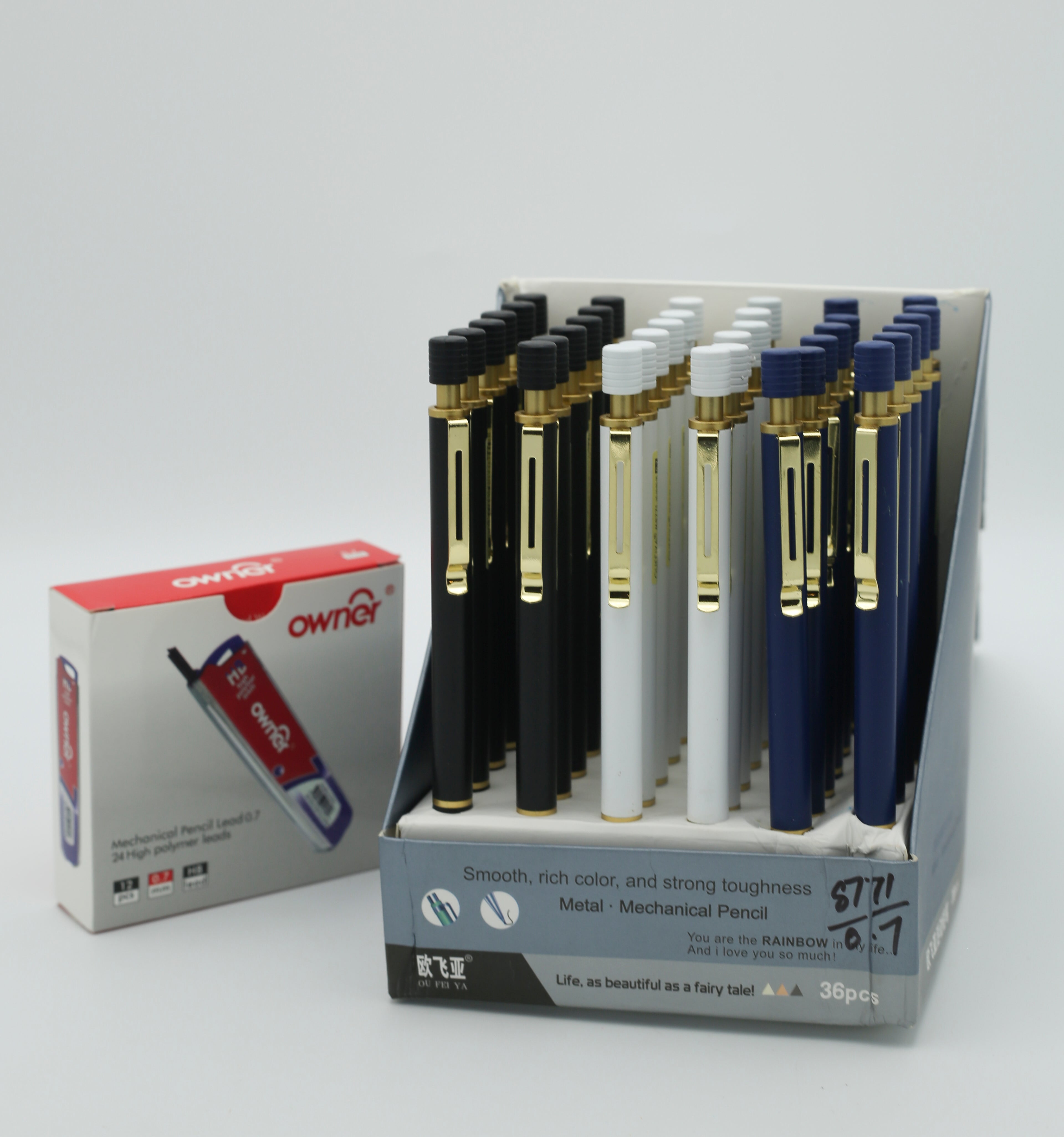 Mechanical Pencil 0.7mm M-8771 with free lead box
