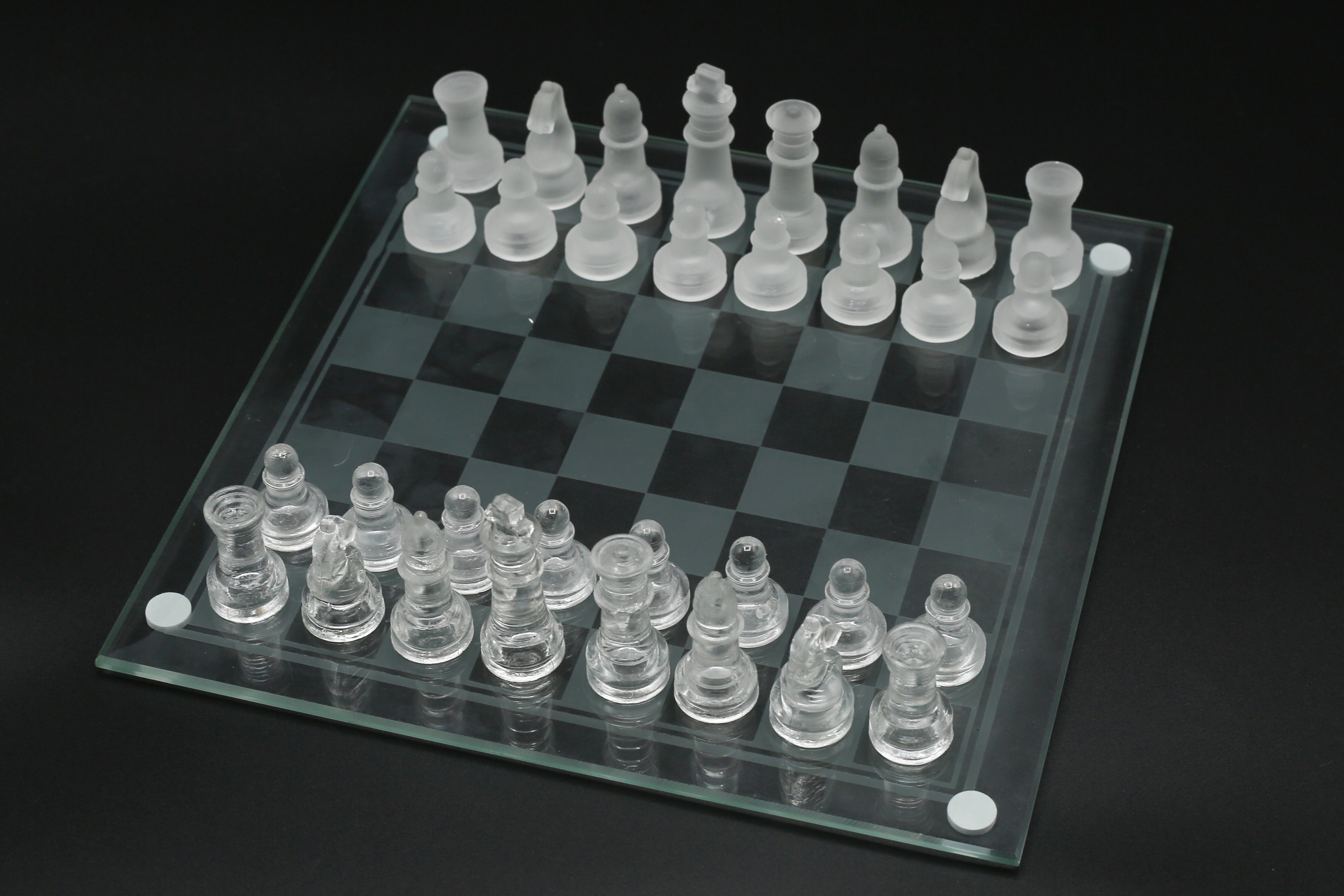 Glass Chess Game Set