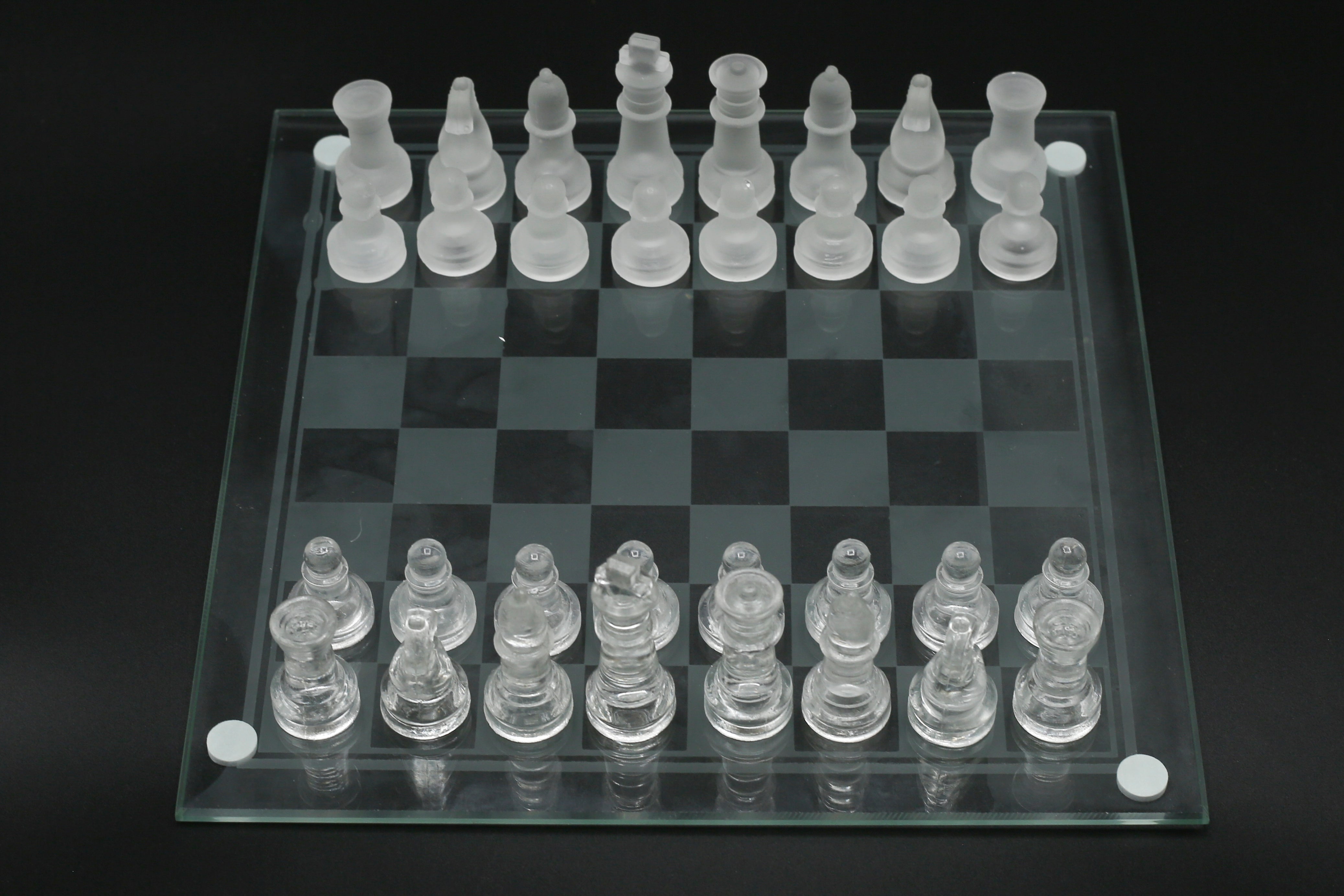 Glass Chess Game Set