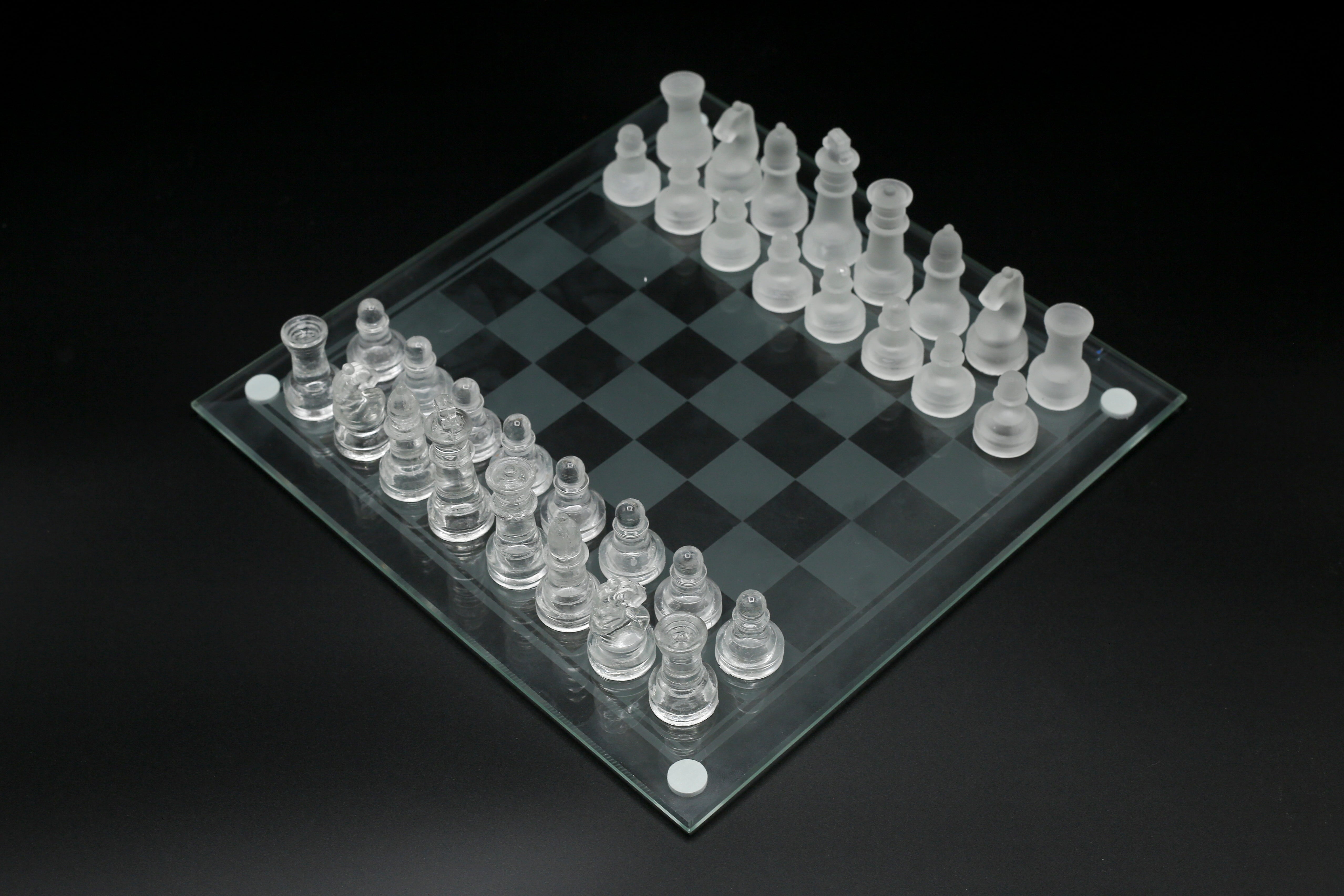 Glass Chess Game Set