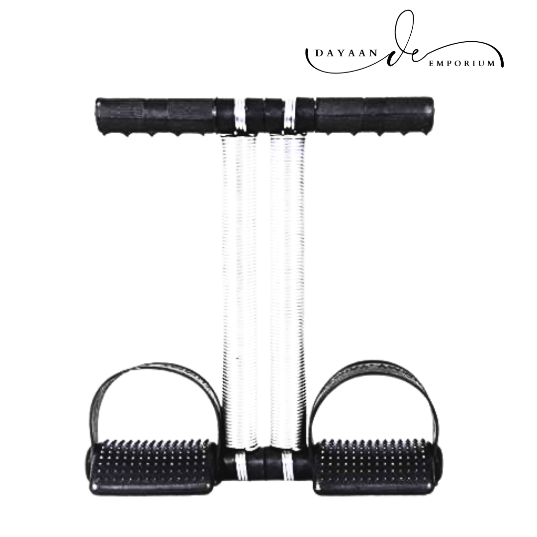Tummy Trimmer Sports Equipment Elastic Sit Up Pull Rope Spring Tension Foot Pedal