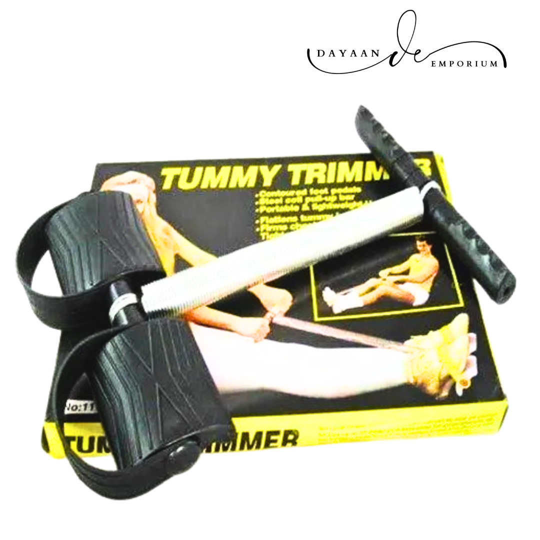 Tummy Trimmer Sports Equipment Elastic Sit Up Pull Rope Spring Tension Foot Pedal
