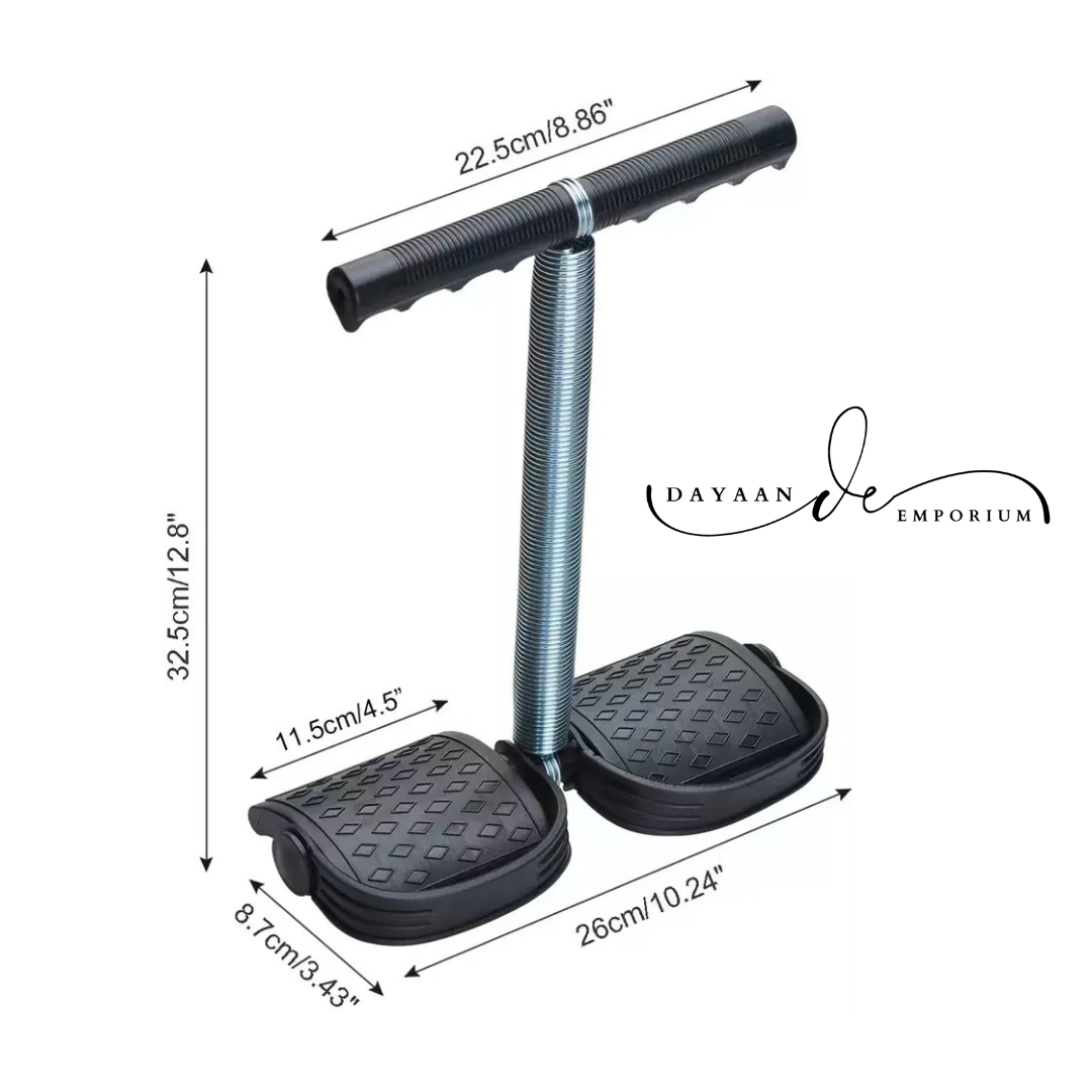 Tummy Trimmer Sports Equipment Elastic Sit Up Pull Rope Spring Tension Foot Pedal