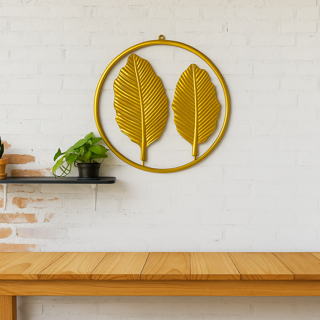 Golden Metalic Wall Art D-5
