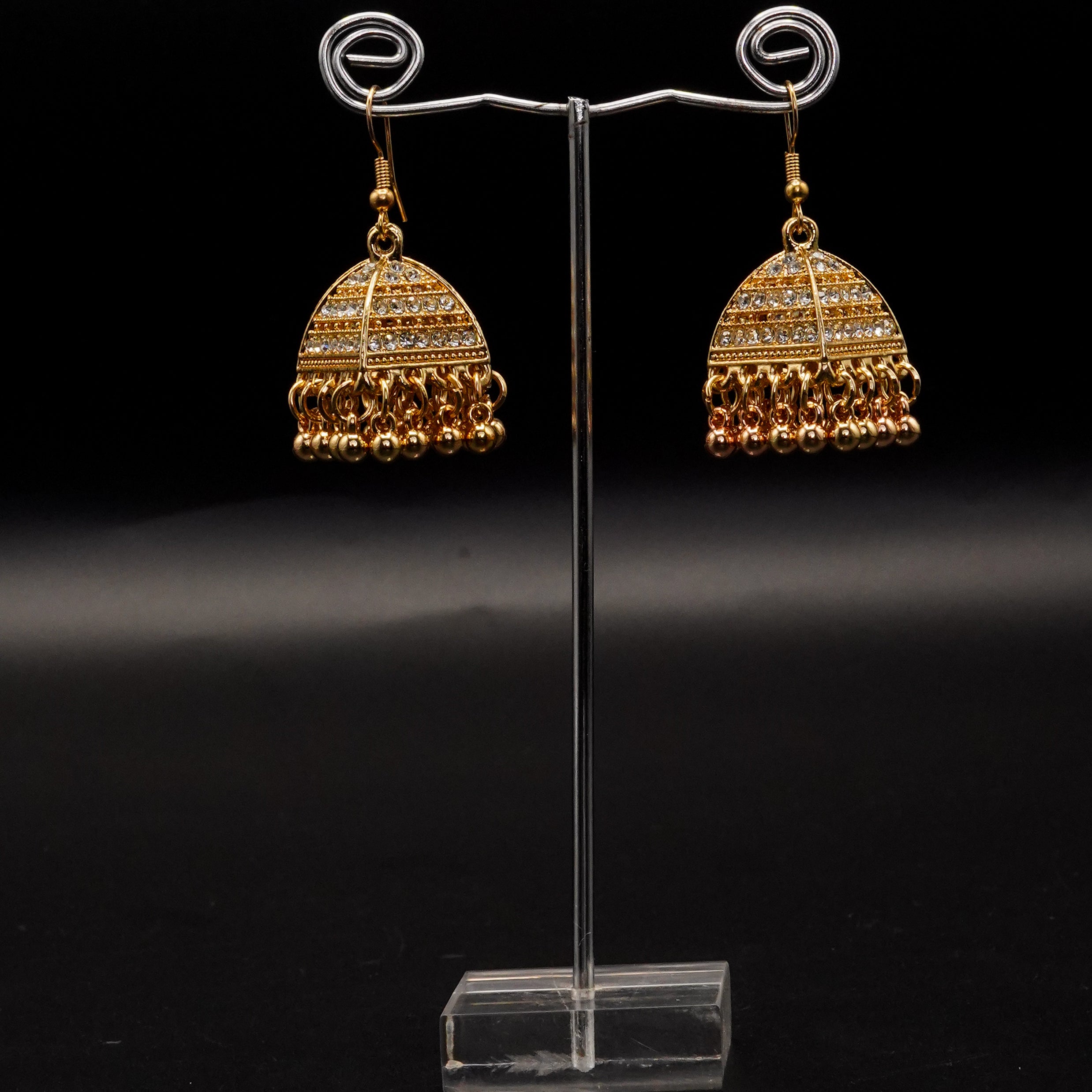 Fancy Round Women Silver Colour Earrings E-32