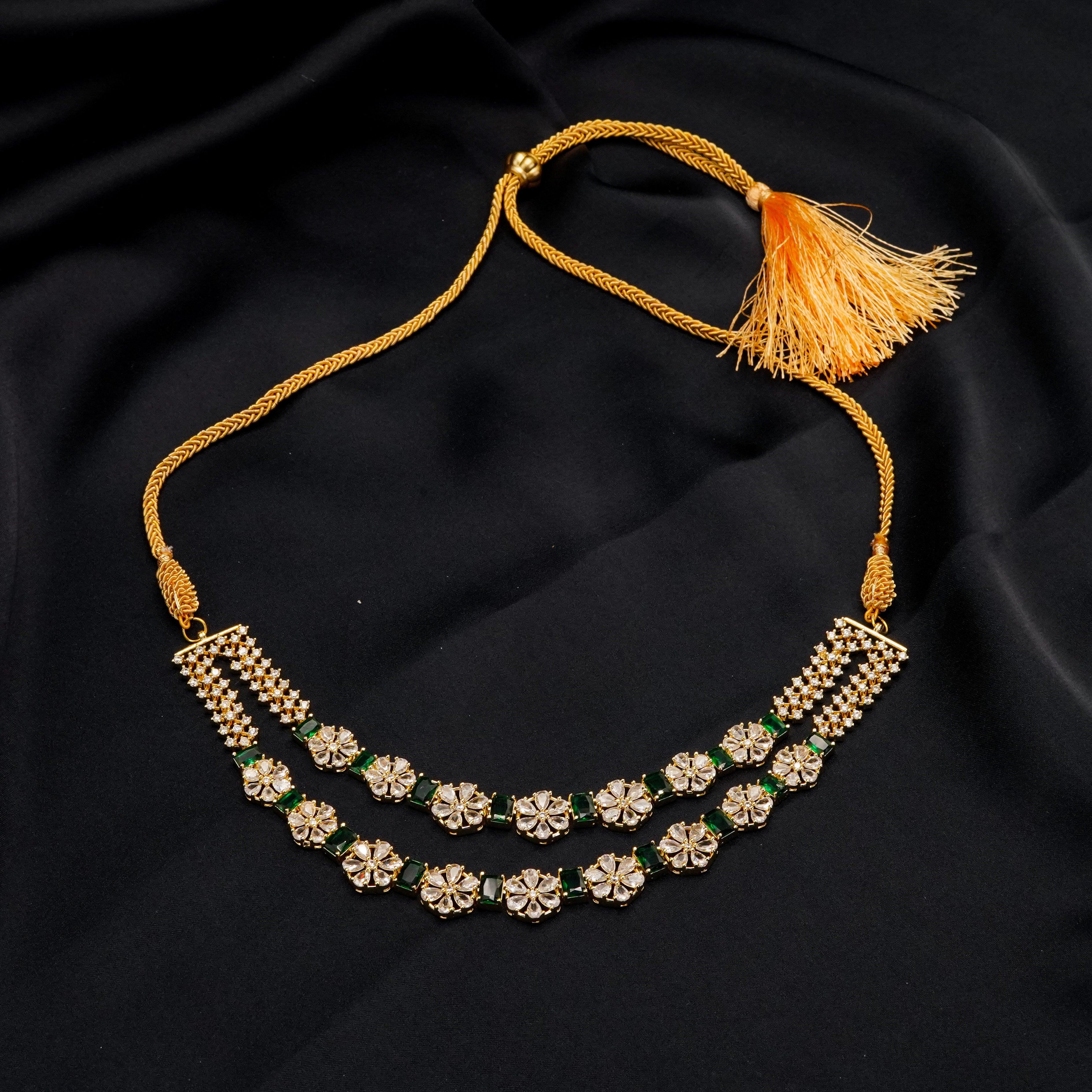 Stone Pendant with Earrings Set LS-16