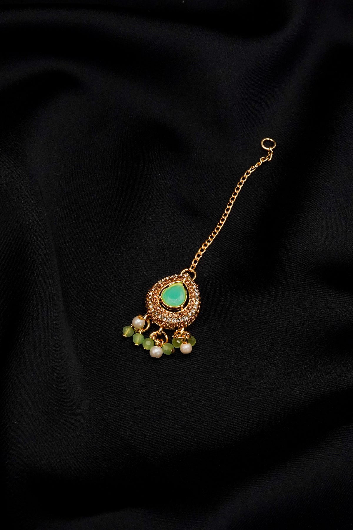 Golden with Multiple Stone Jewellery Set JS-09